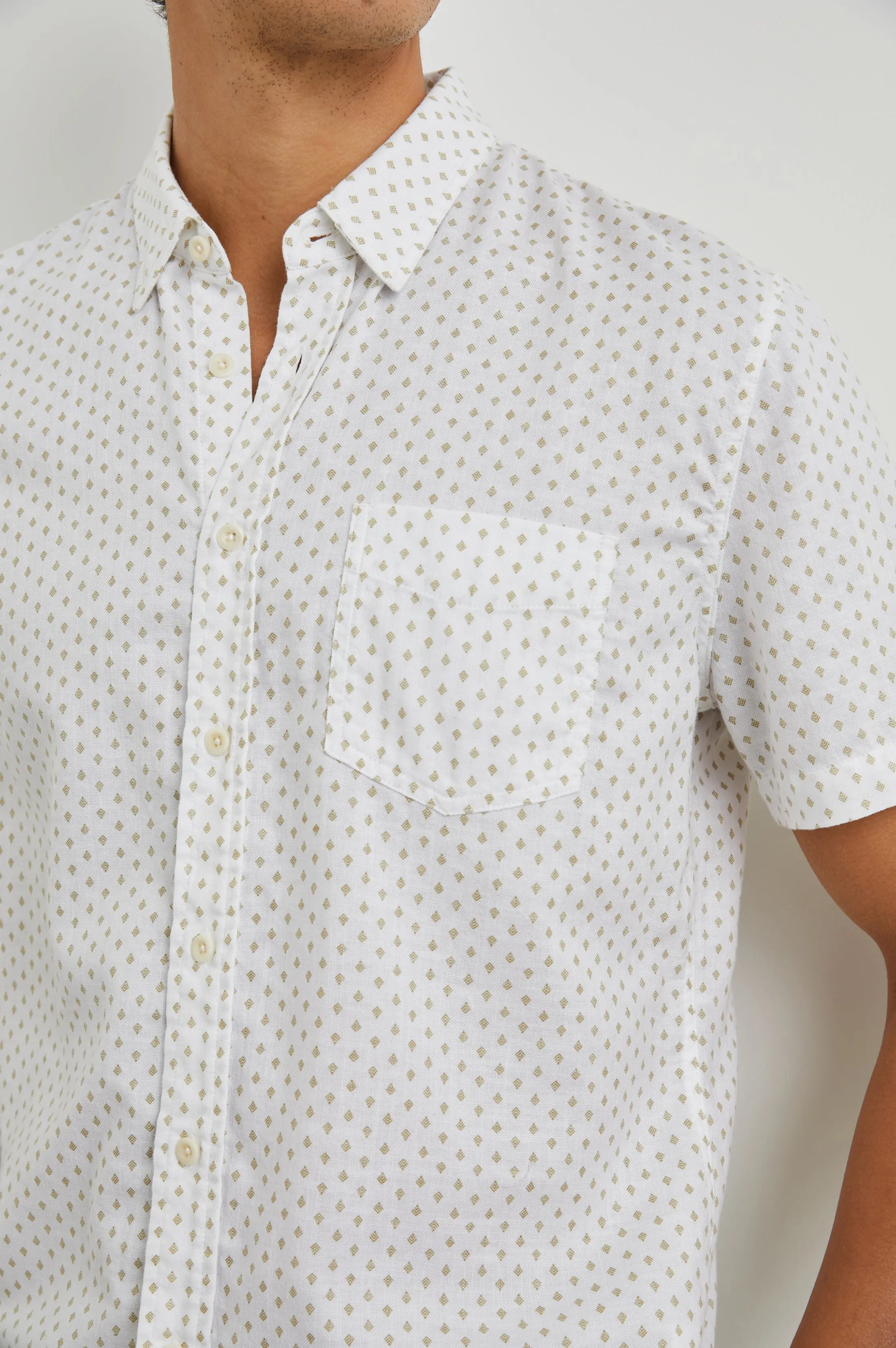 FAIRFAX SHIRT - POLYGON MICRO WHITE sold by Rails product image thumbnail 3
