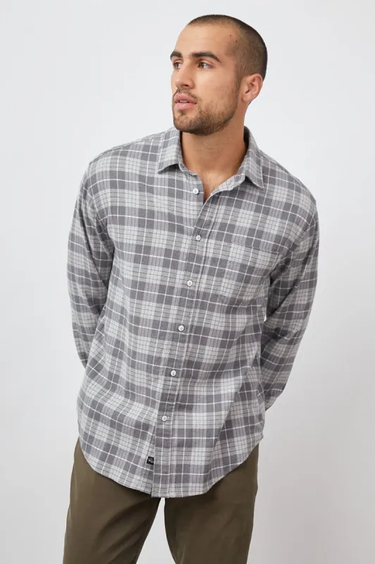 SUSSEX SHIRT - ALLOY SLATE MELANGE made by Rails