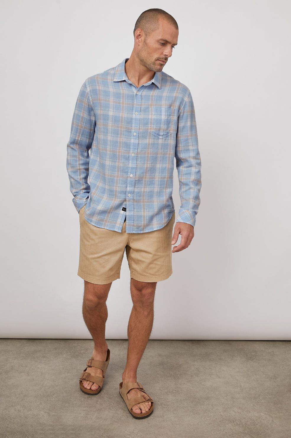 WYATT SHIRT - FADED STRAWBERRY SEAGLASS sold by Rails product image thumbnail 3