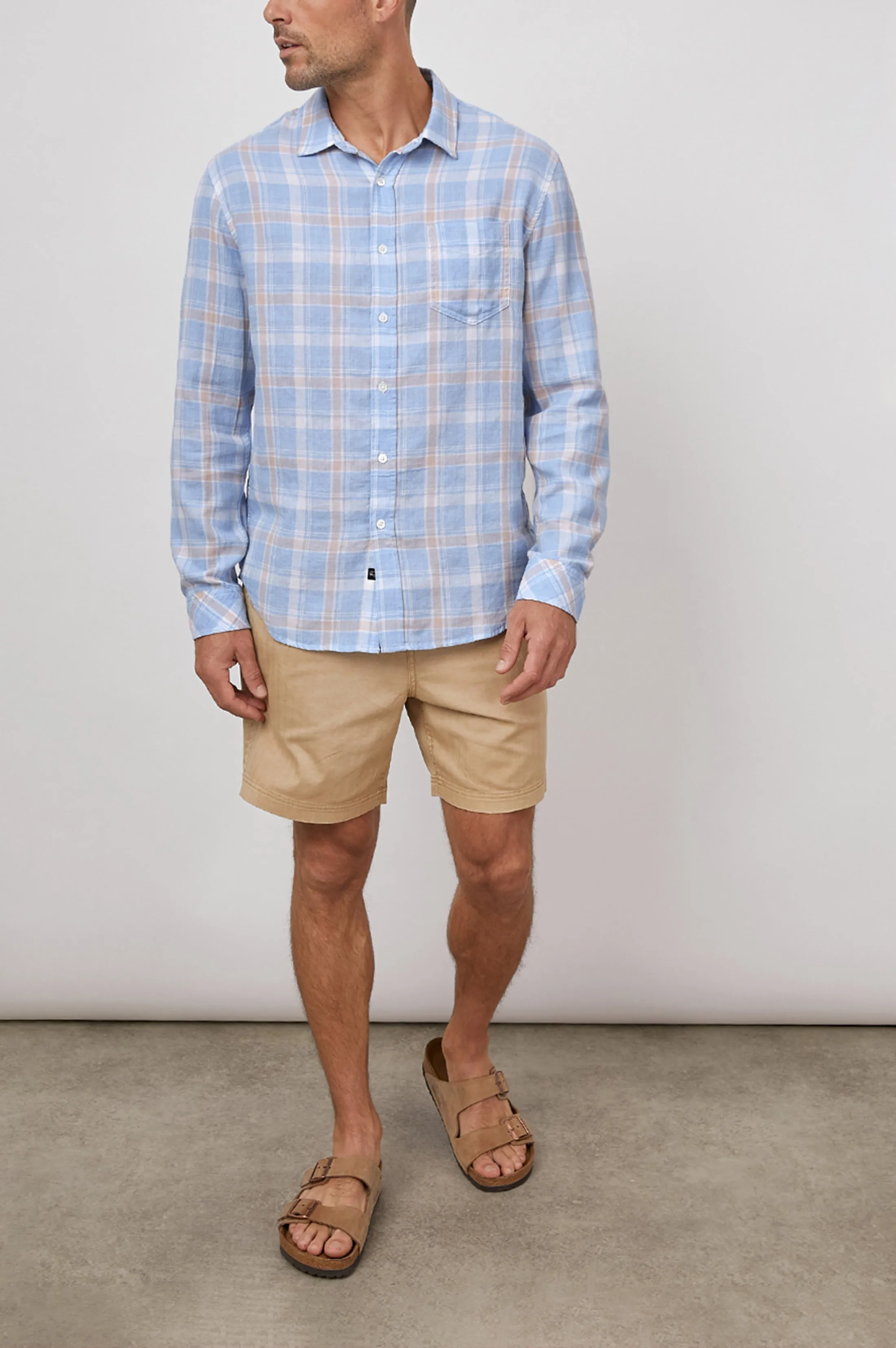 WYATT SHIRT - FADED STRAWBERRY SEAGLASS sold by Rails product image thumbnail 3