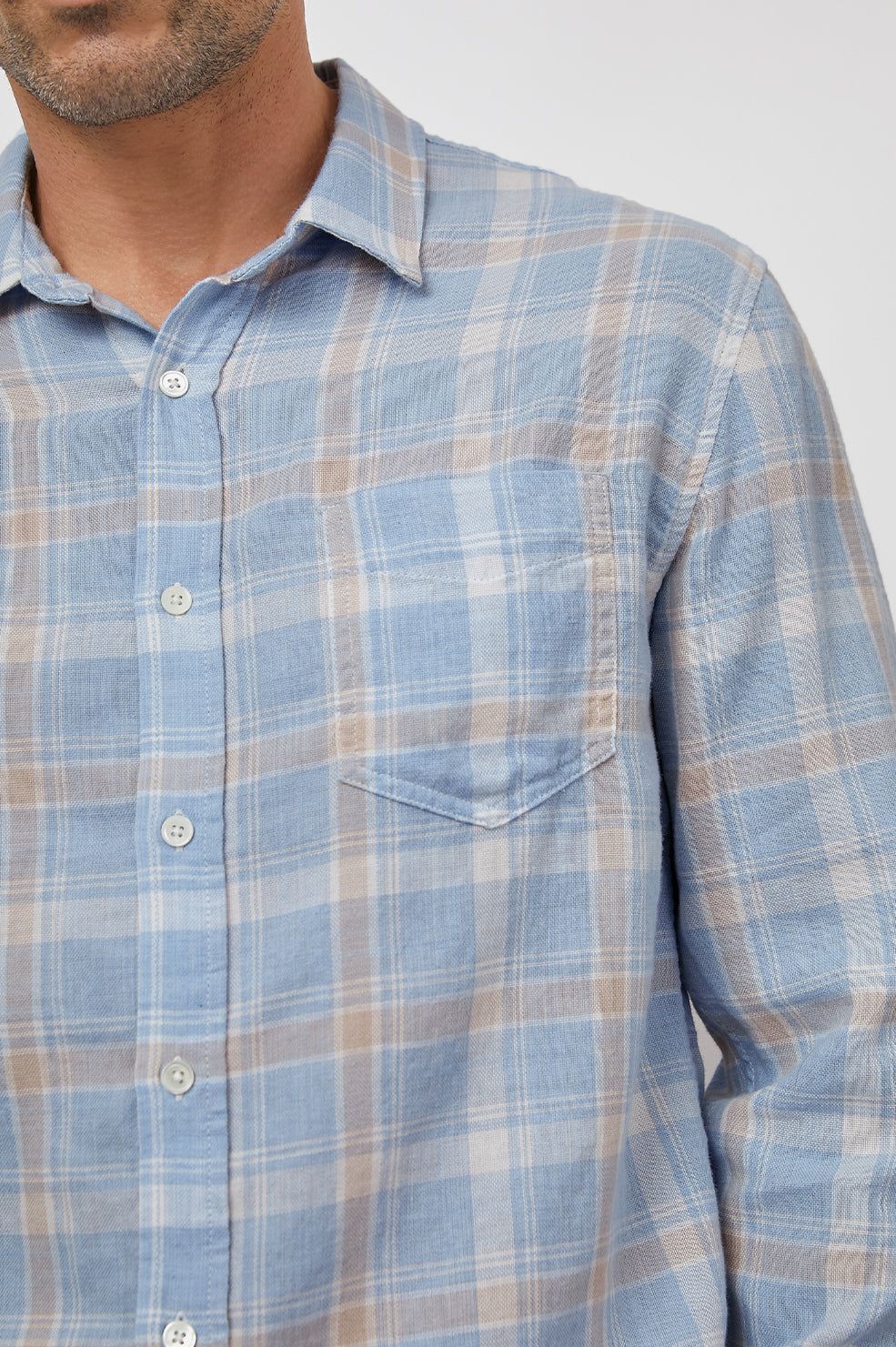 WYATT SHIRT - FADED STRAWBERRY SEAGLASS sold by Rails product image thumbnail 2