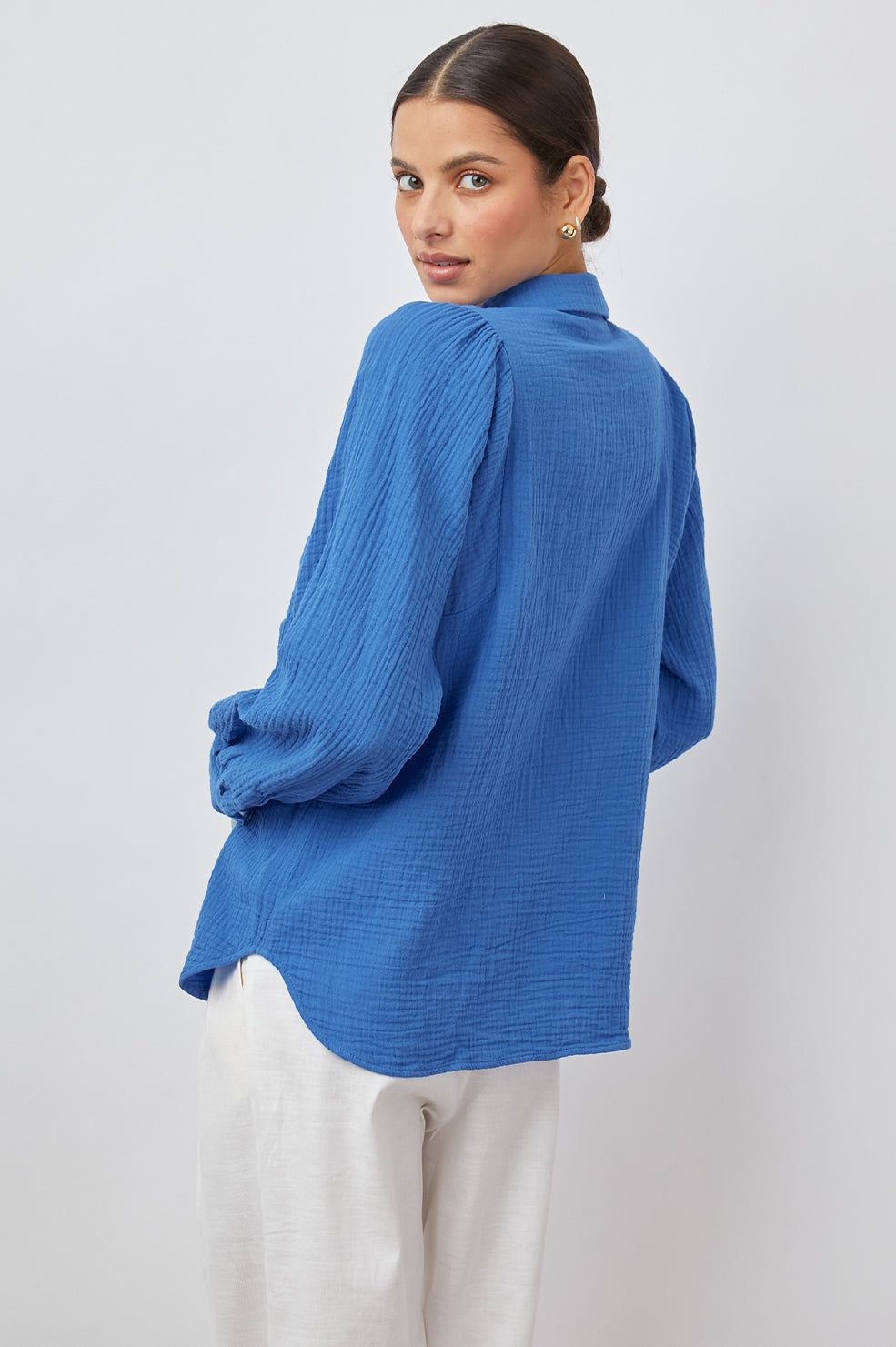 LAUREN SHIRT - PALACE BLUE sold by Rails product image thumbnail 4