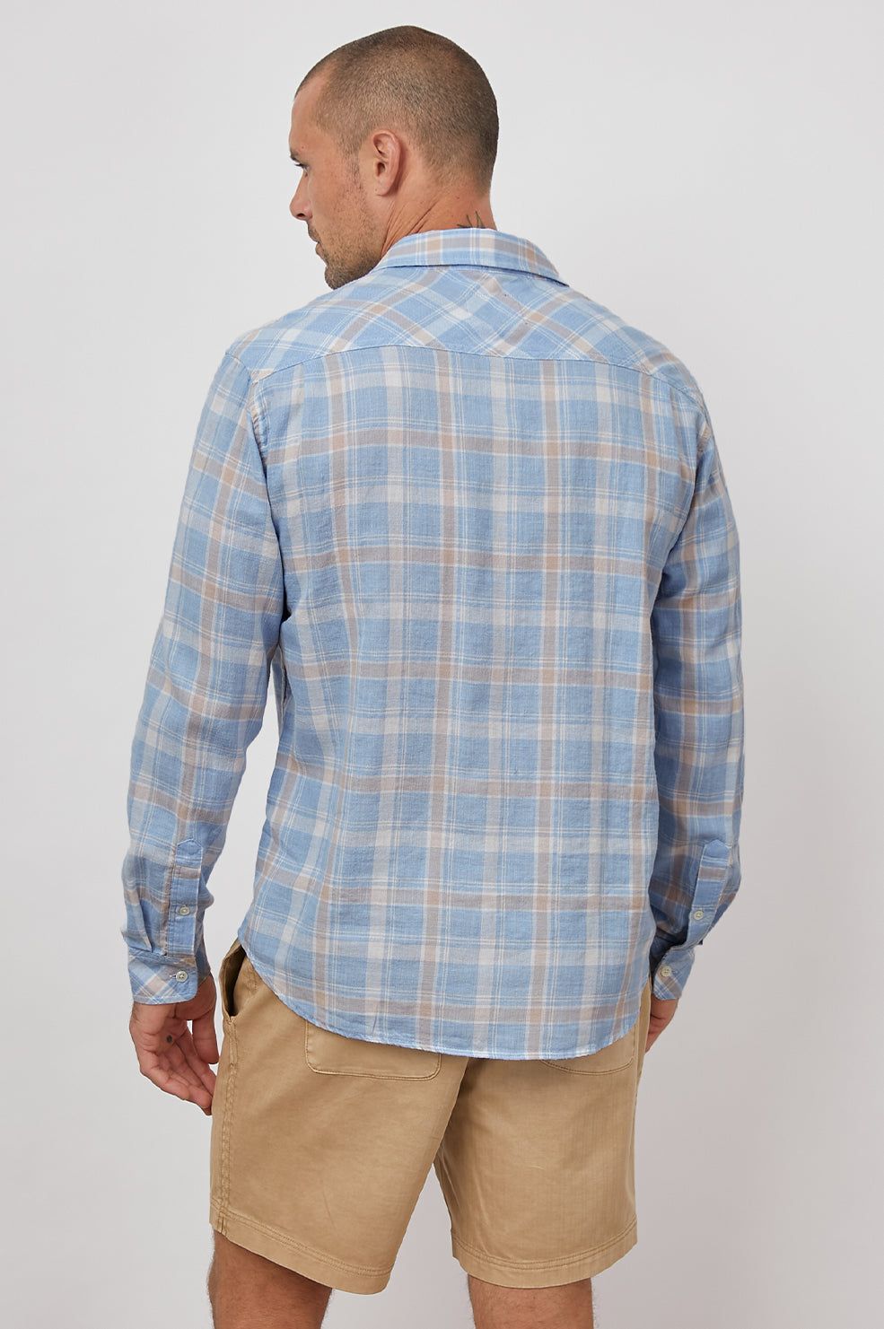 WYATT SHIRT - FADED STRAWBERRY SEAGLASS sold by Rails product image thumbnail 4