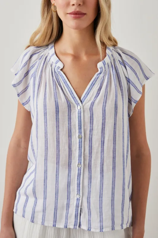 ALENA TOP - VILLA STRIPE sold by Rails