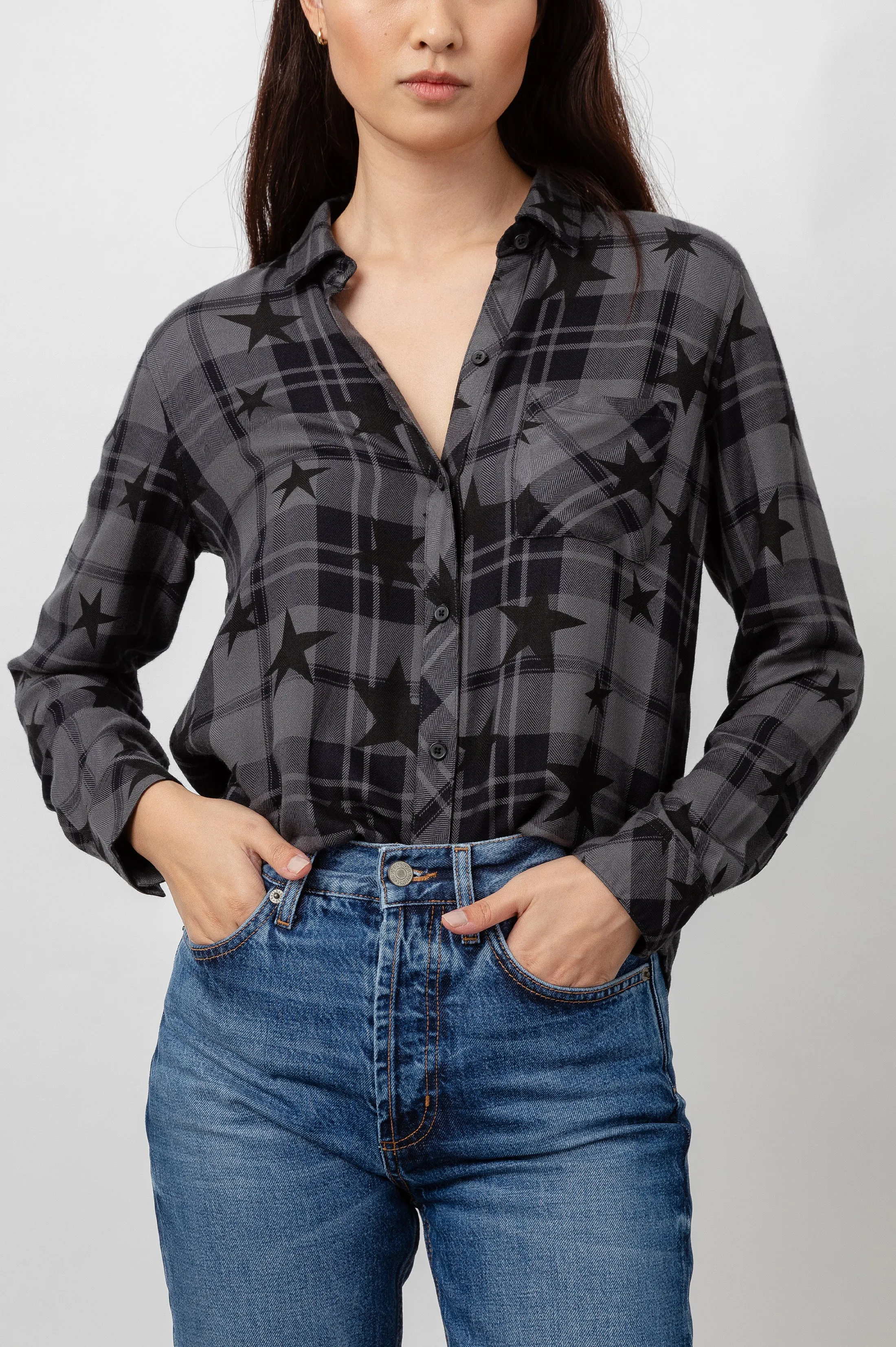 HUNTER SHIRT - ASH TWILIGHT STARS sold by Rails