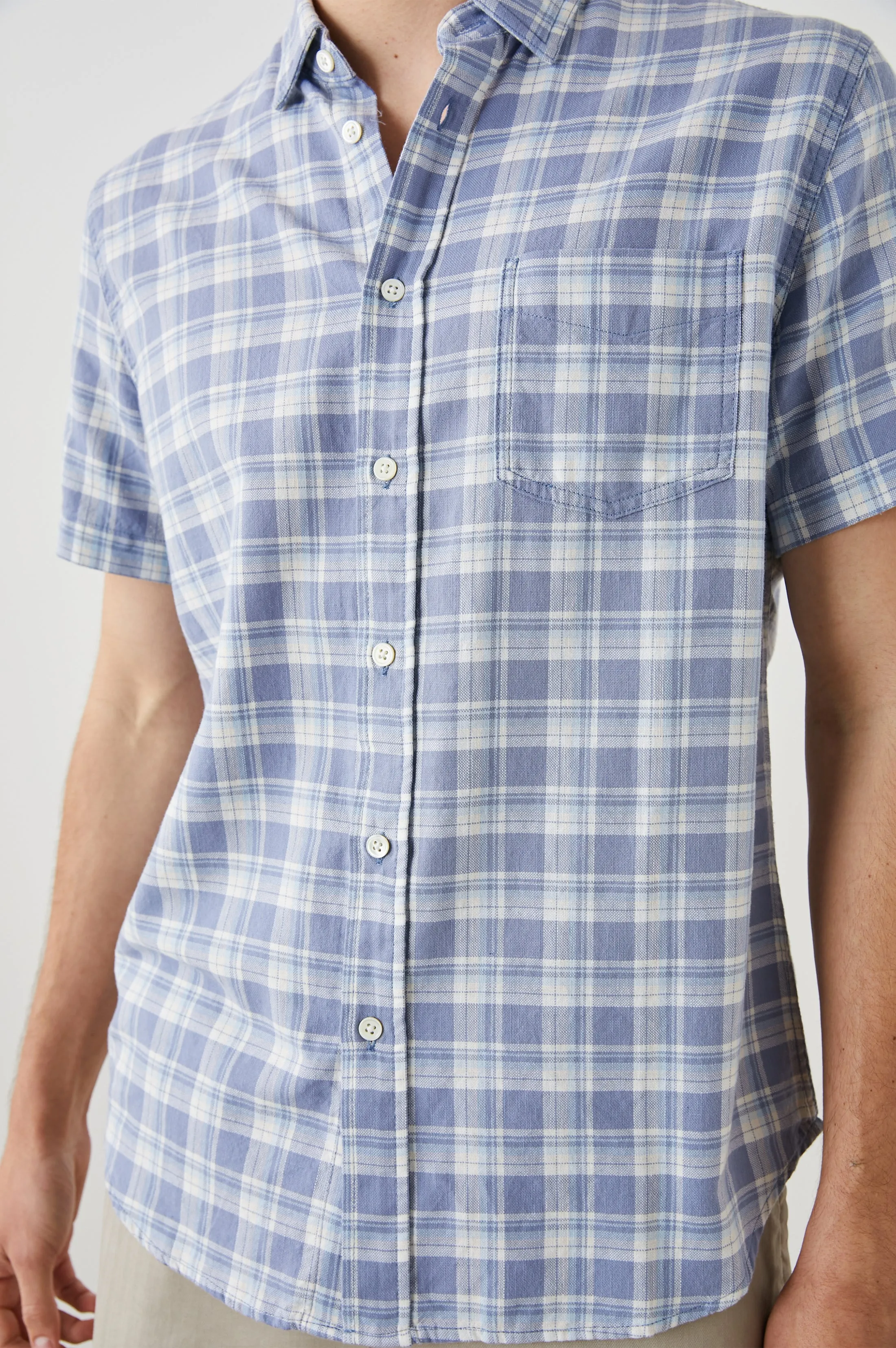 FAIRFAX SHIRT - SEAGLASS WHITE TOPAZ sold by Rails product image thumbnail 2