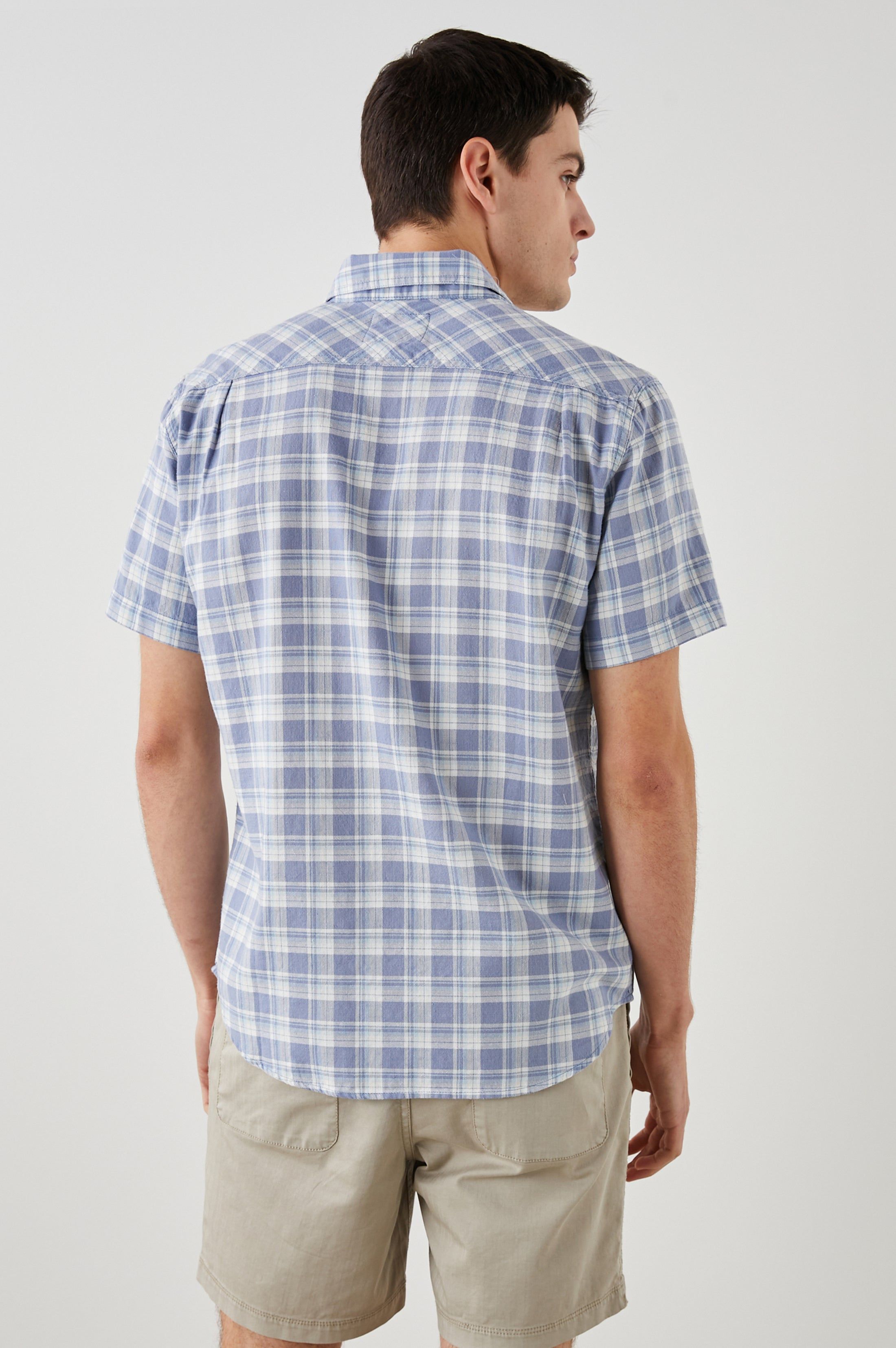 FAIRFAX SHIRT - SEAGLASS WHITE TOPAZ sold by Rails product image thumbnail 5