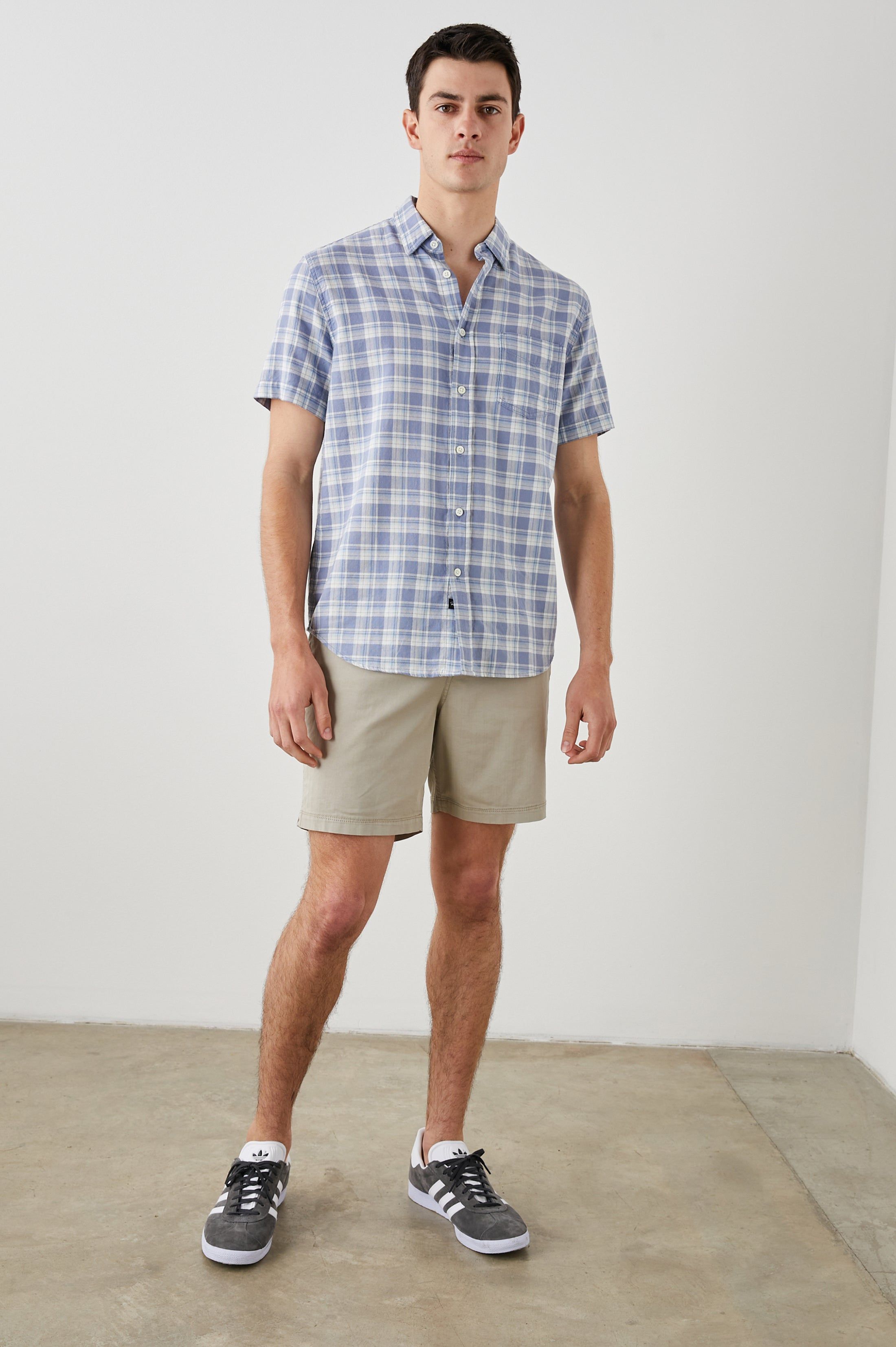 FAIRFAX SHIRT - SEAGLASS WHITE TOPAZ sold by Rails product image thumbnail 3