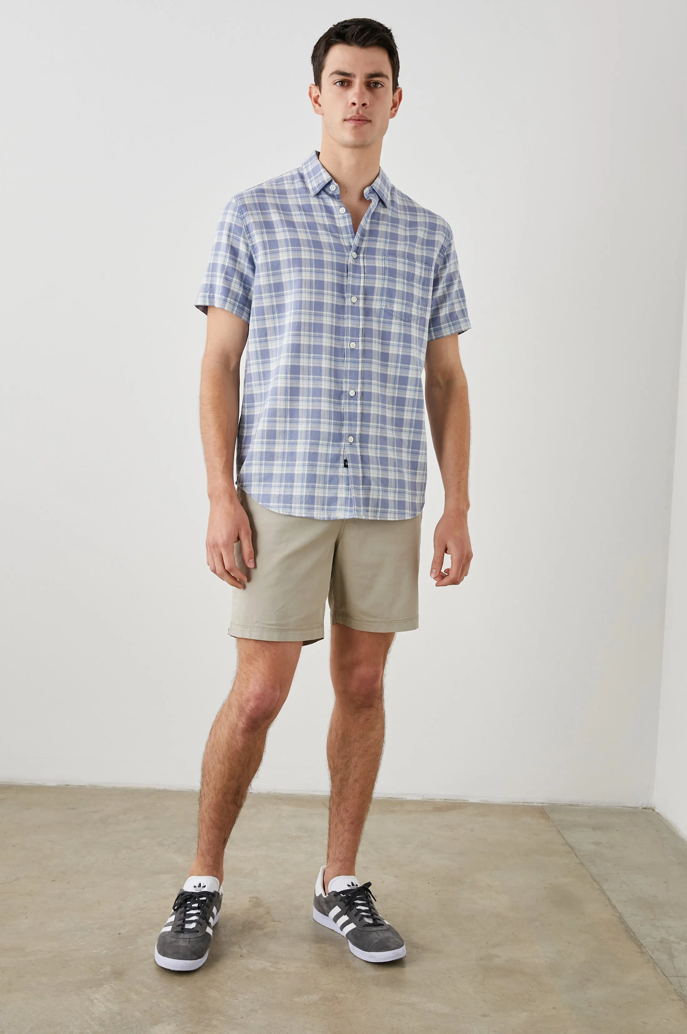 FAIRFAX SHIRT - SEAGLASS WHITE TOPAZ sold by Rails product image thumbnail 3