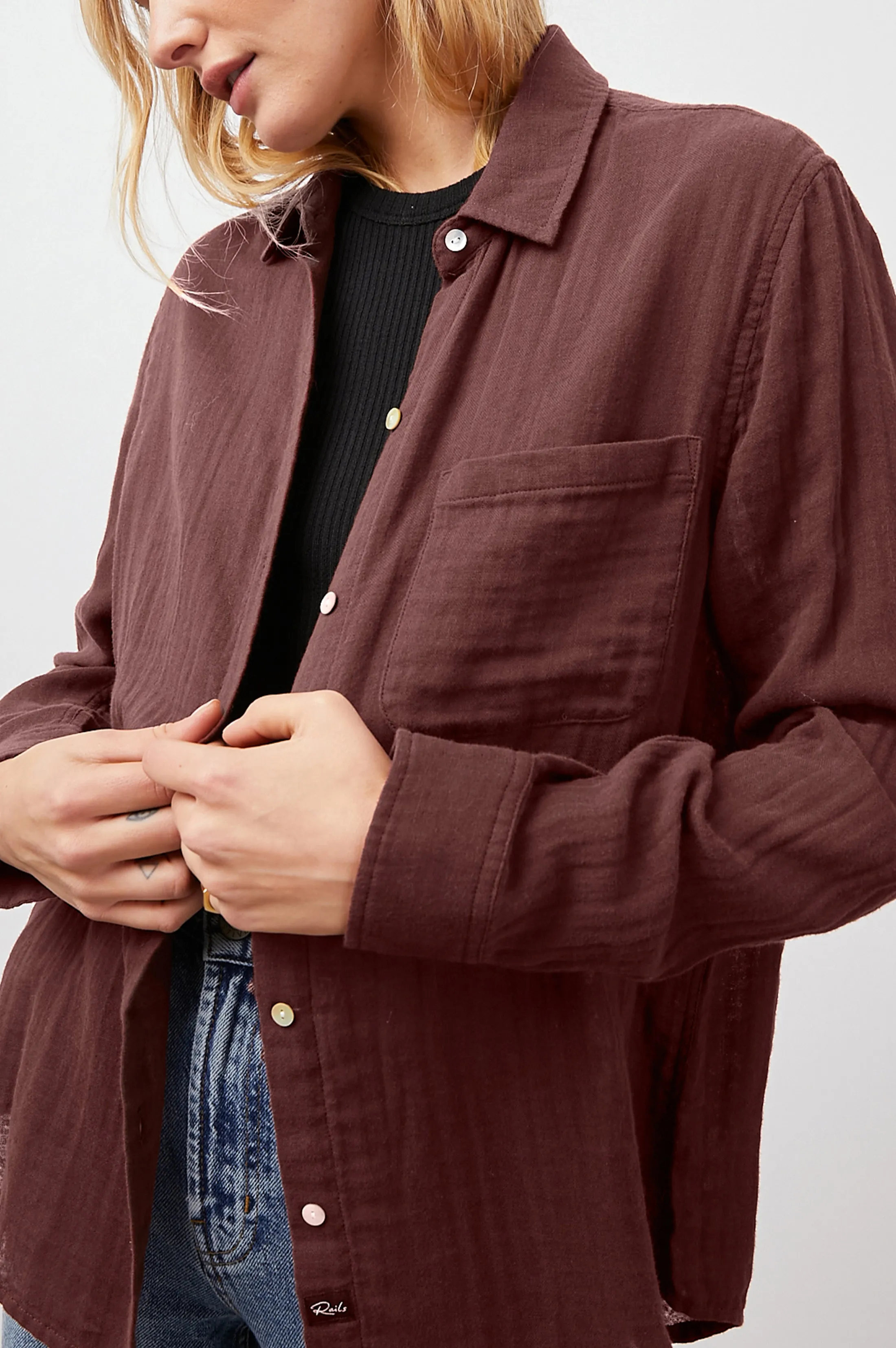 ELLIS SHIRT - RUSSET sold by Rails product image thumbnail 2