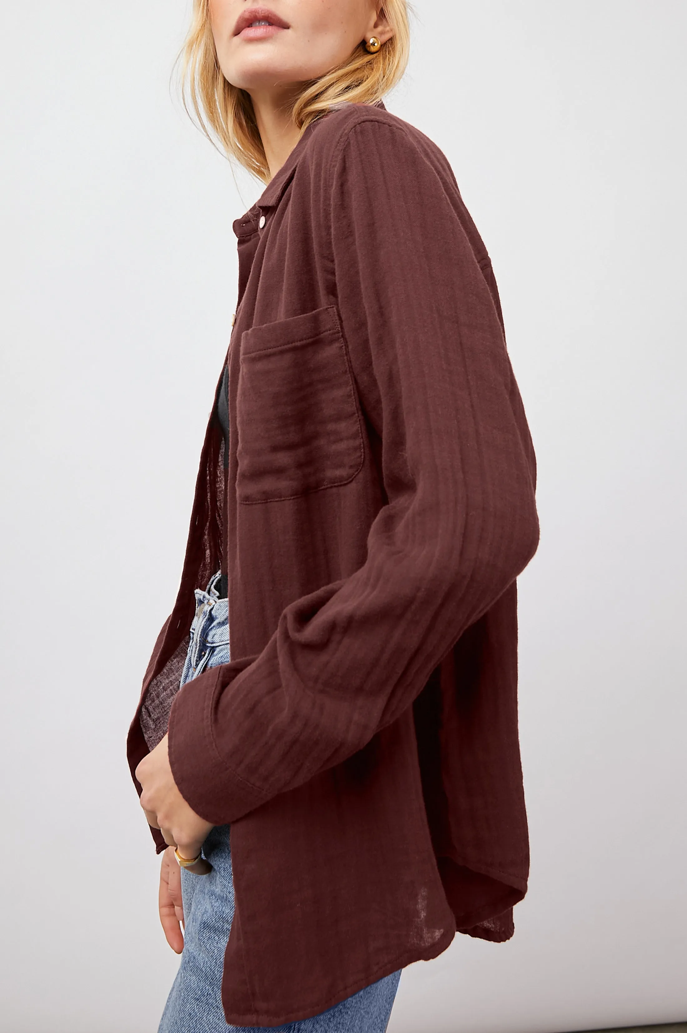 ELLIS SHIRT - RUSSET sold by Rails product image thumbnail 3