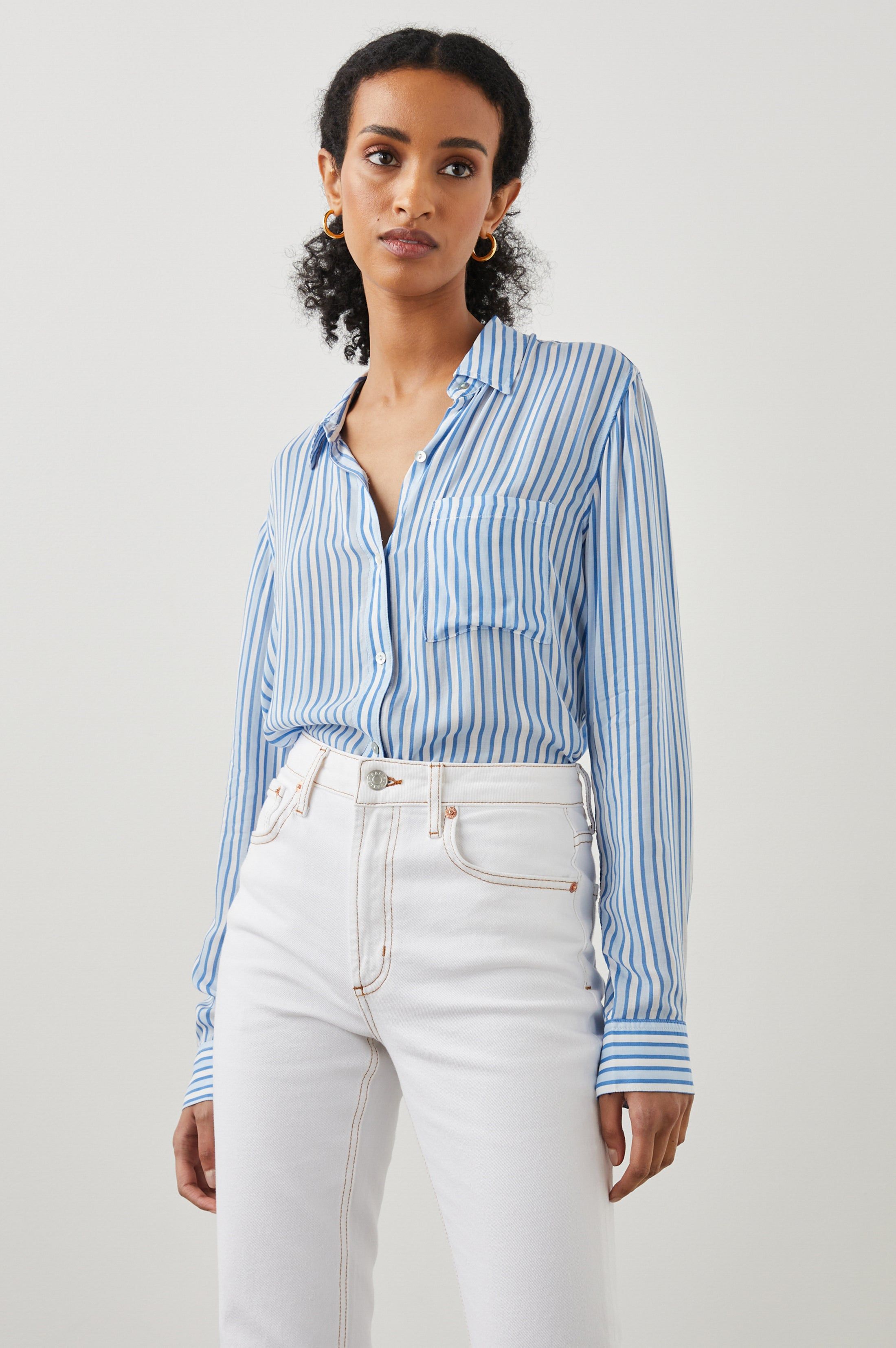 JOSEPHINE SHIRT - MAR STRIPE sold by Rails product image thumbnail 2