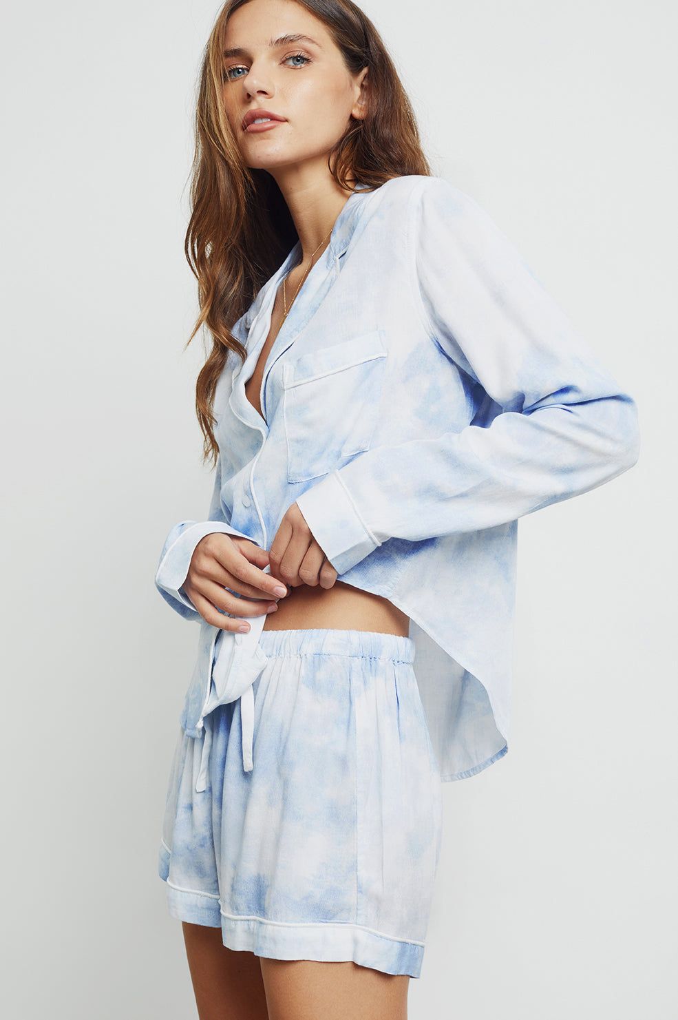 KELLEN PAJAMA SET - WAVES TIE DYE sold by Rails product image thumbnail 9