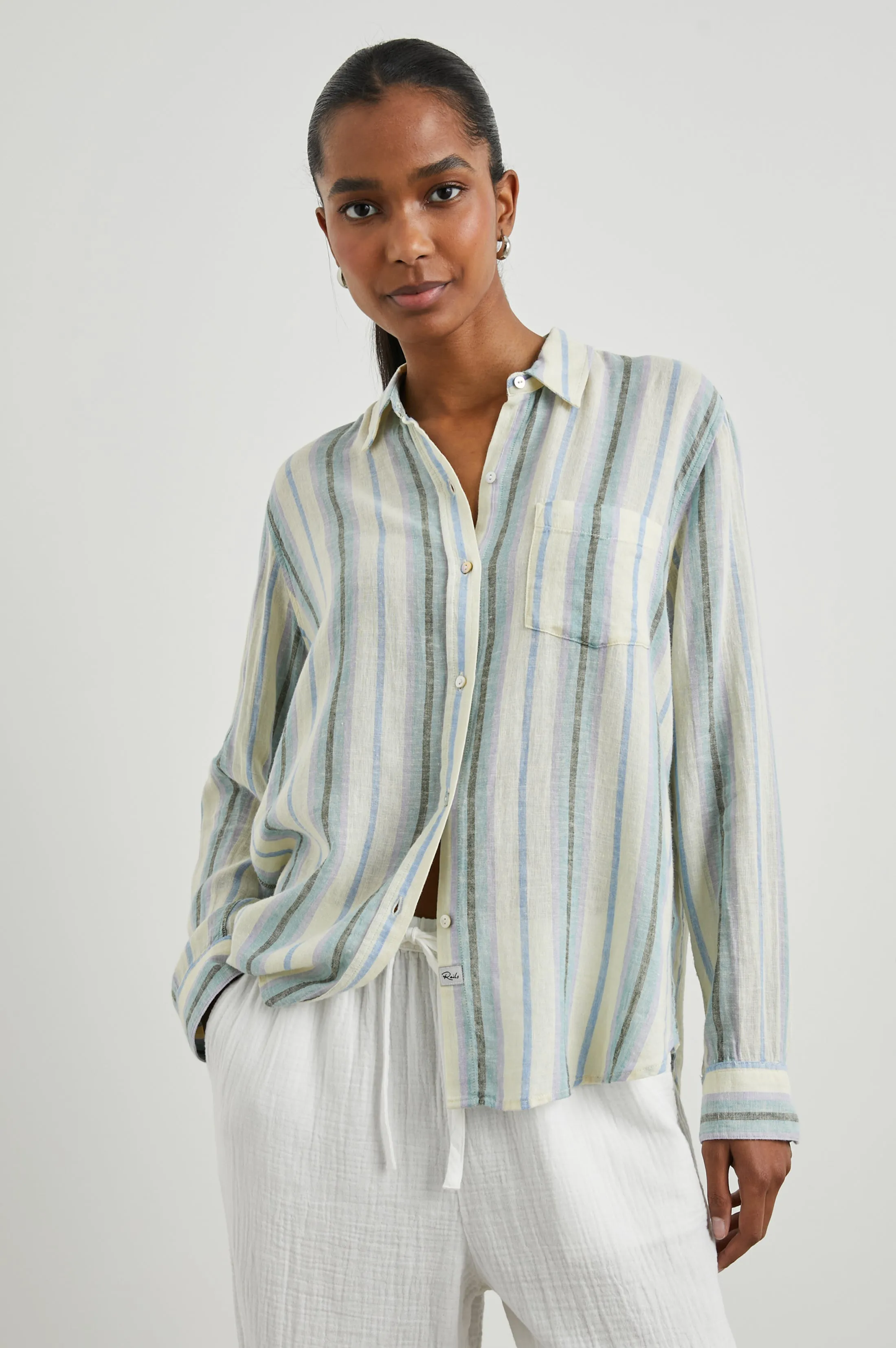 CHARLI SHIRT - CATANIA STRIPE sold by Rails
