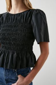 ROSIE TOP - BLACK sold by Rails