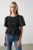 ROSIE TOP - BLACK sold by Rails