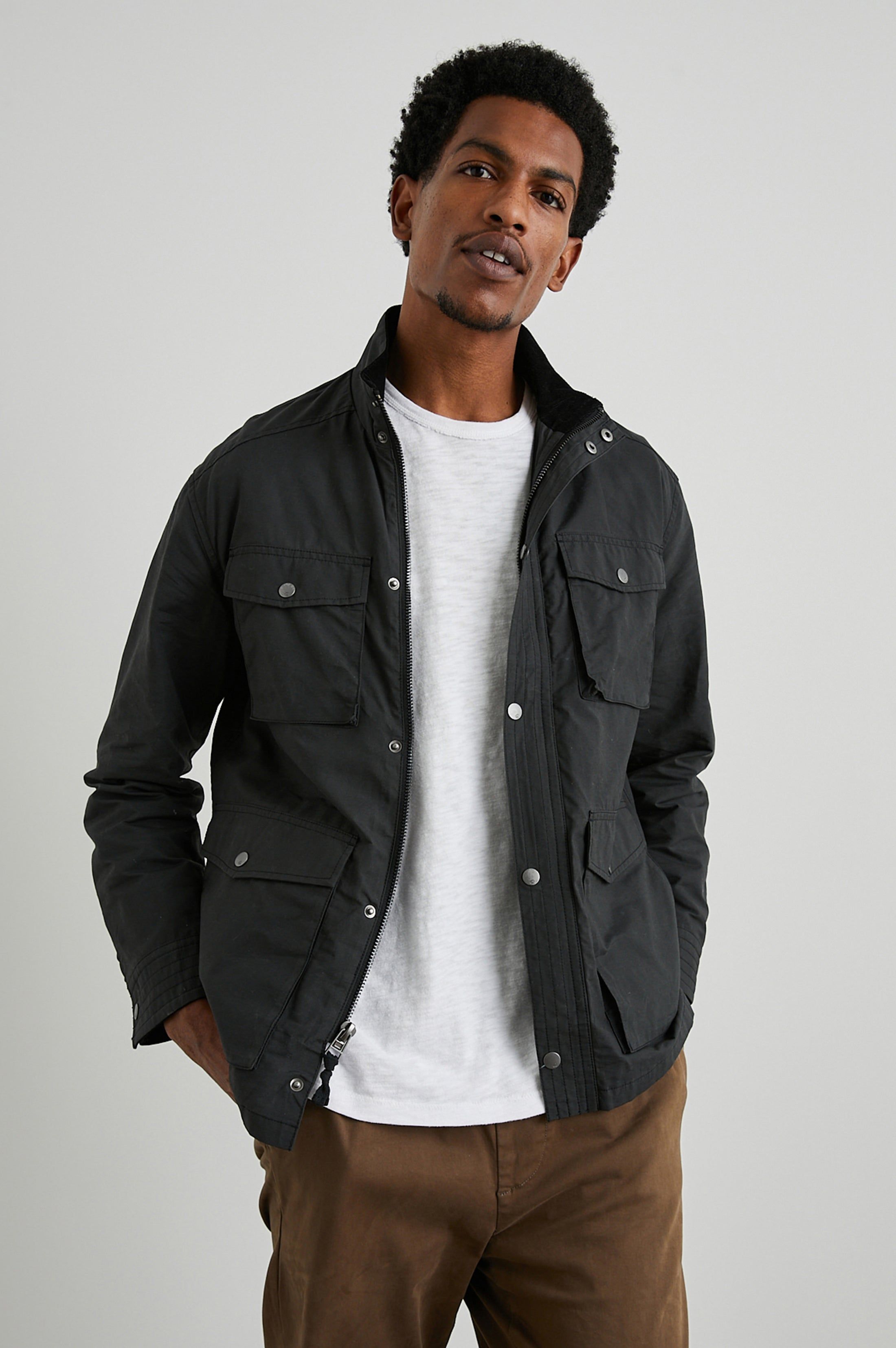 CARDIFF JACKET - BLACK sold by Rails