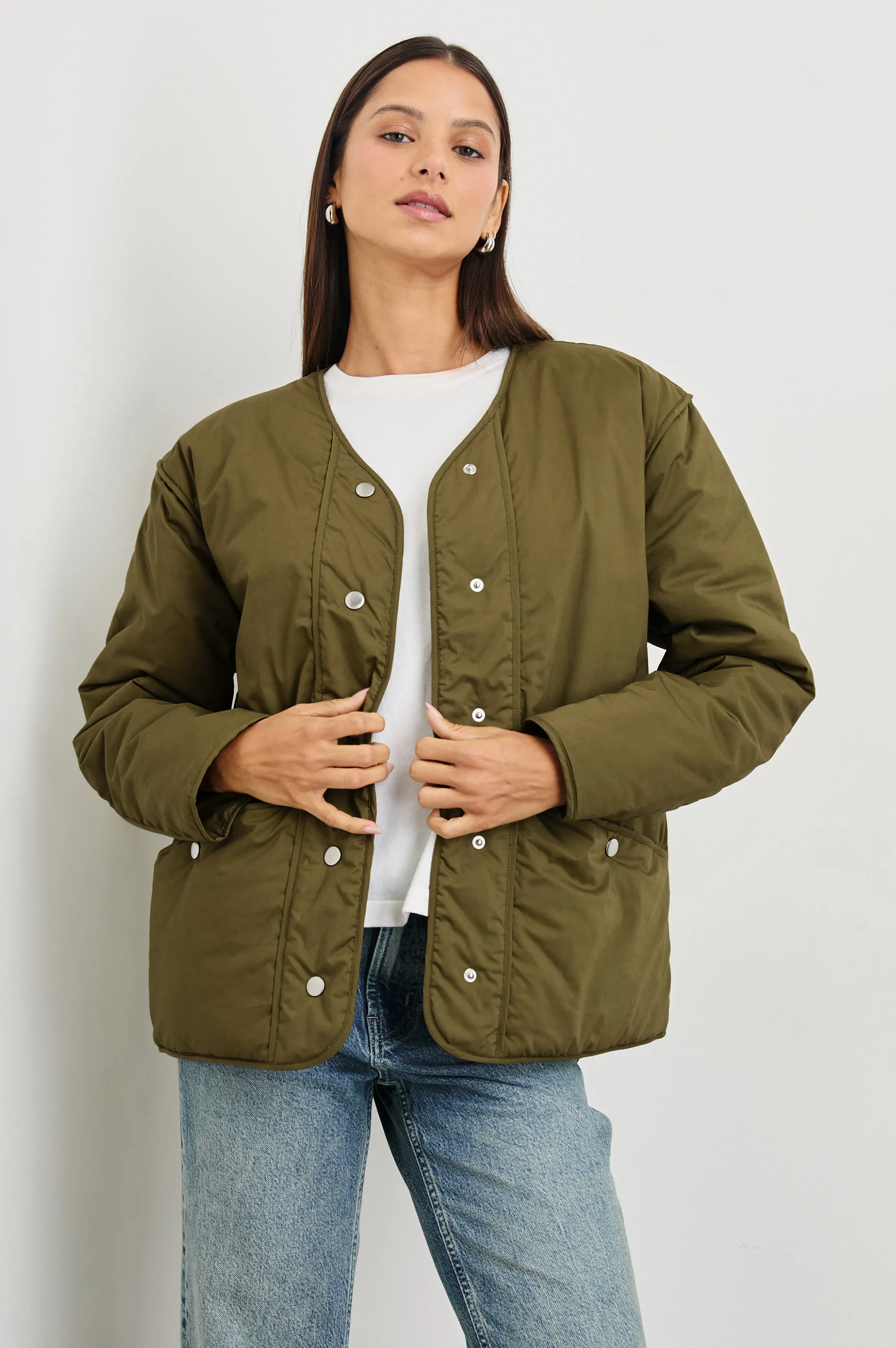 WILLEY JACKET - OLIVE sold by Rails