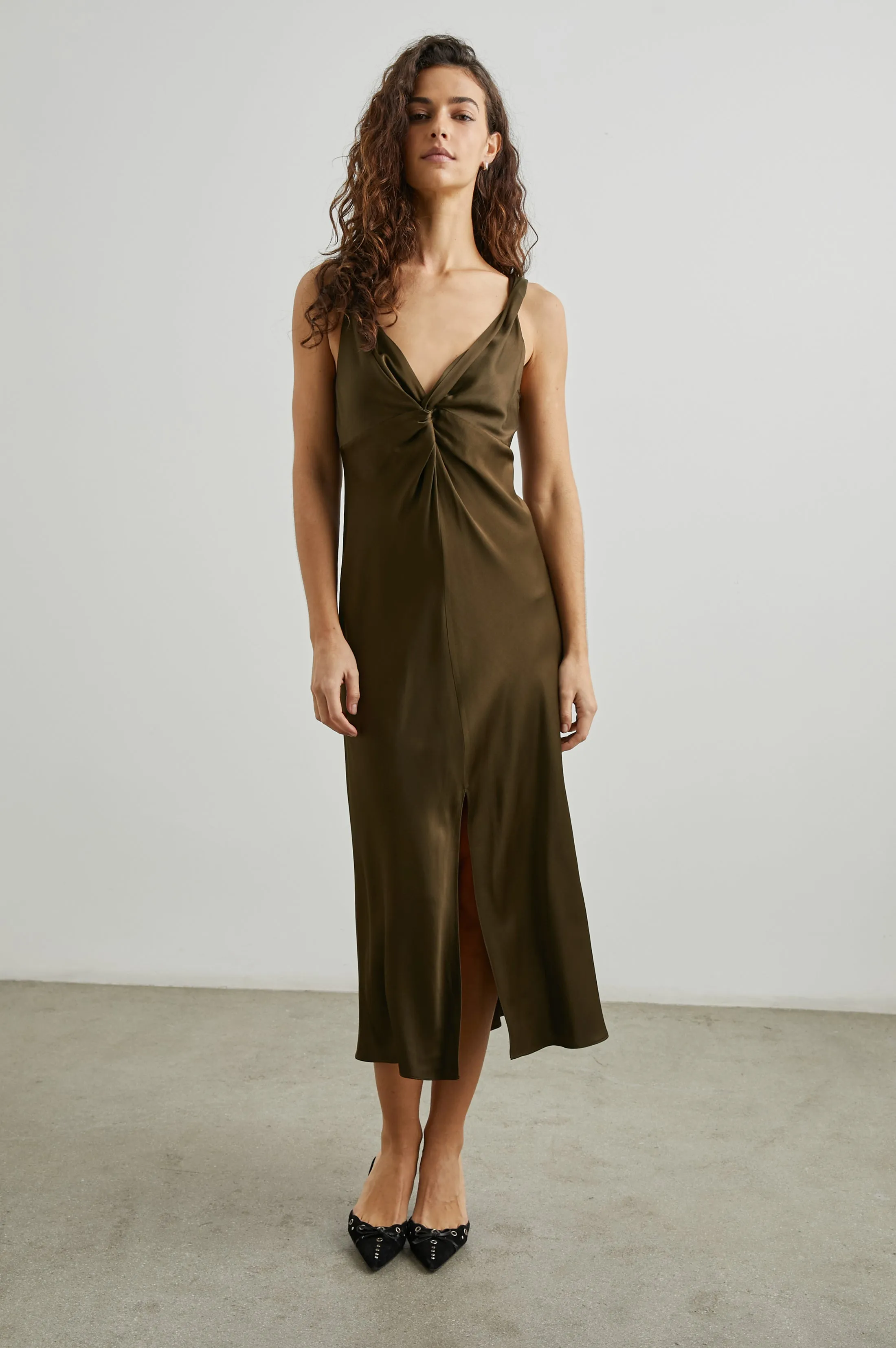 VIVIANA DRESS - DARK MOSS sold by Rails product image thumbnail 3