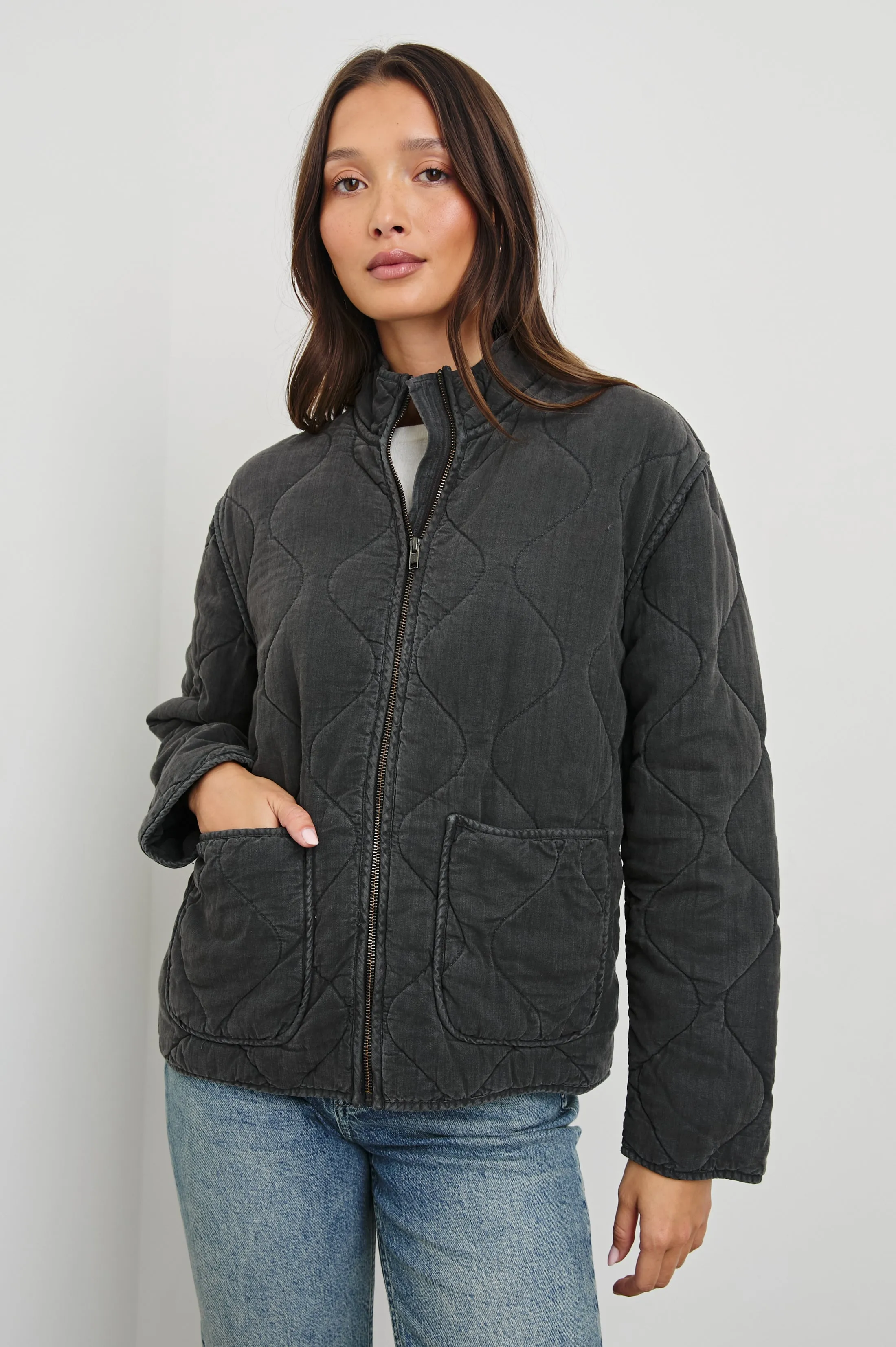 DENVER JACKET - FADED BLACK sold by Rails product image thumbnail 4