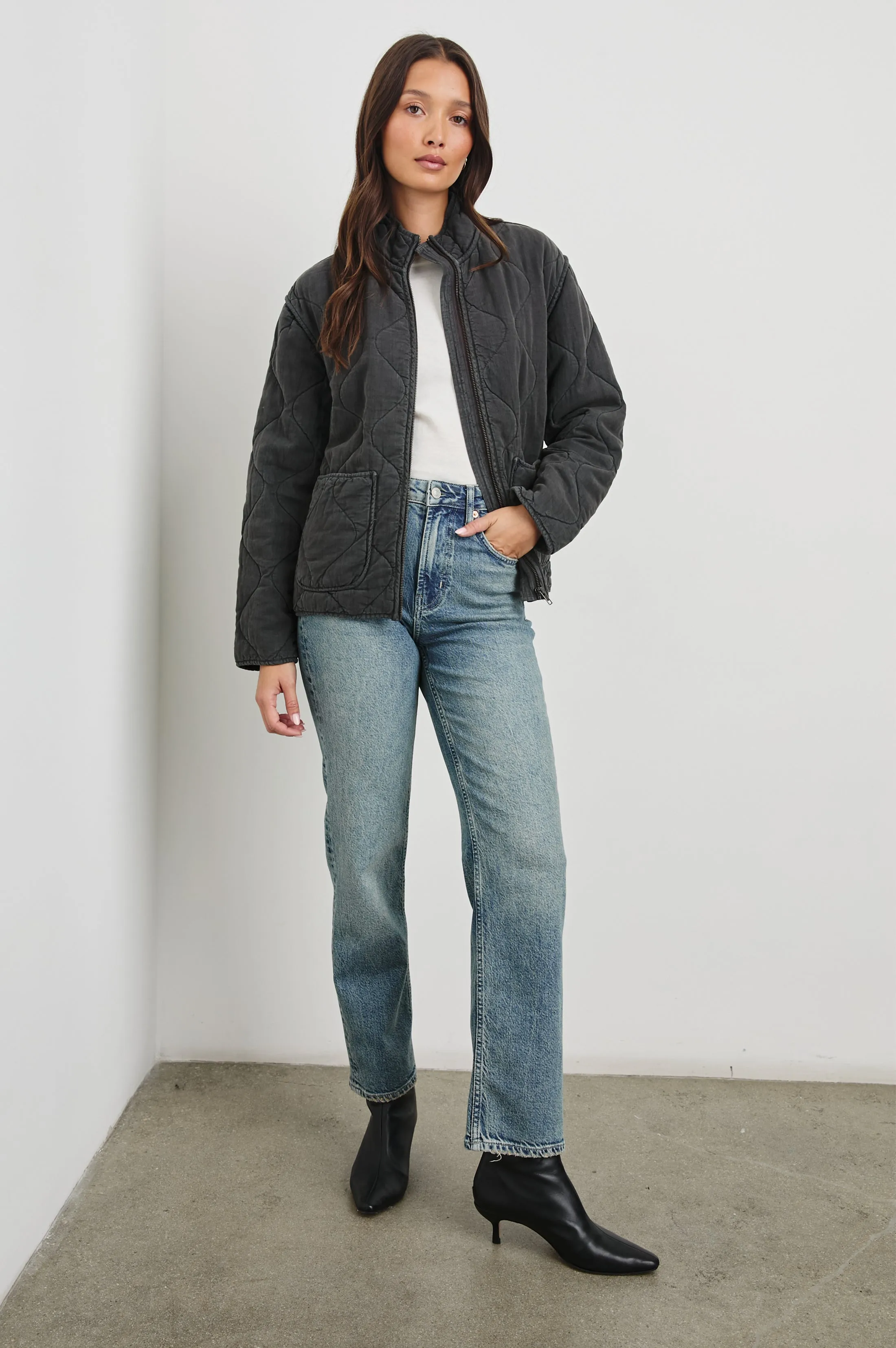 DENVER JACKET - FADED BLACK sold by Rails product image thumbnail 3