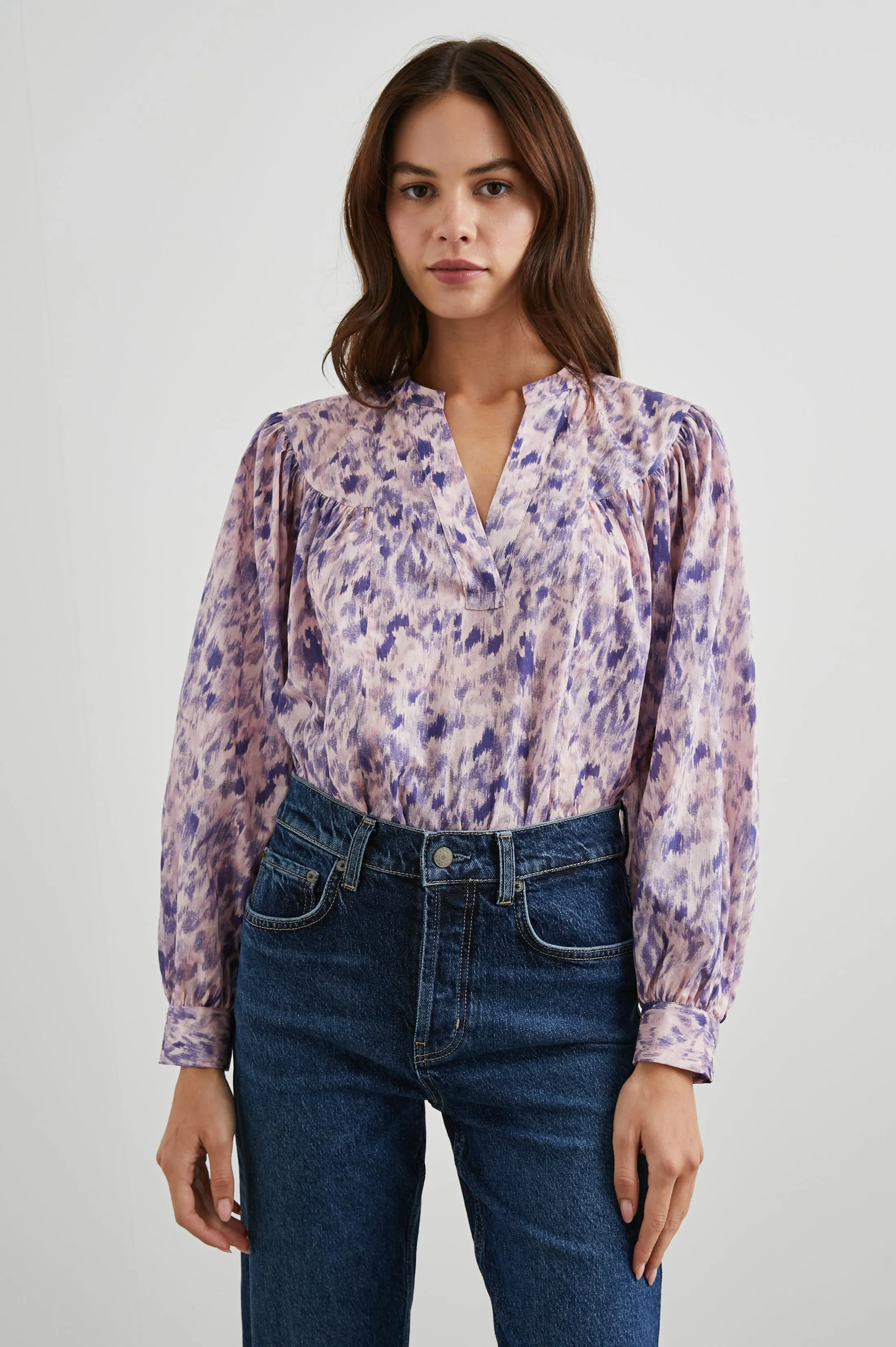 FABLE TOP - PINK IKAT sold by Rails