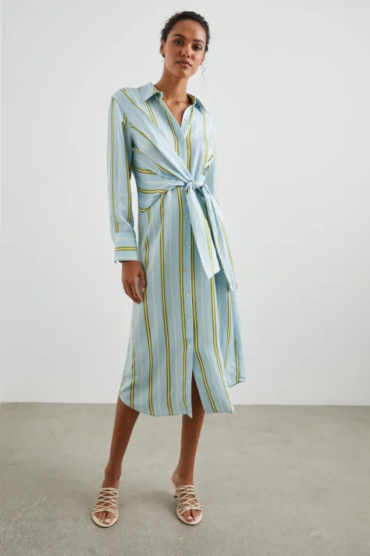 LACEY DRESS - HONEYDEW STRIPE sold by Rails