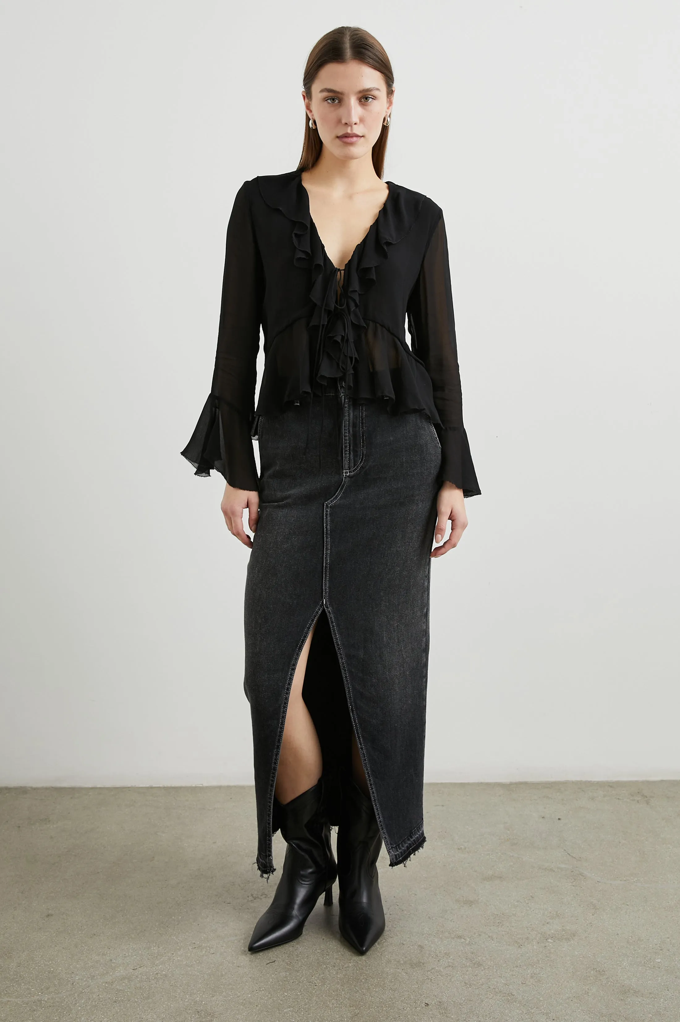 NICOLETTA TOP - BLACK sold by Rails product image thumbnail 3