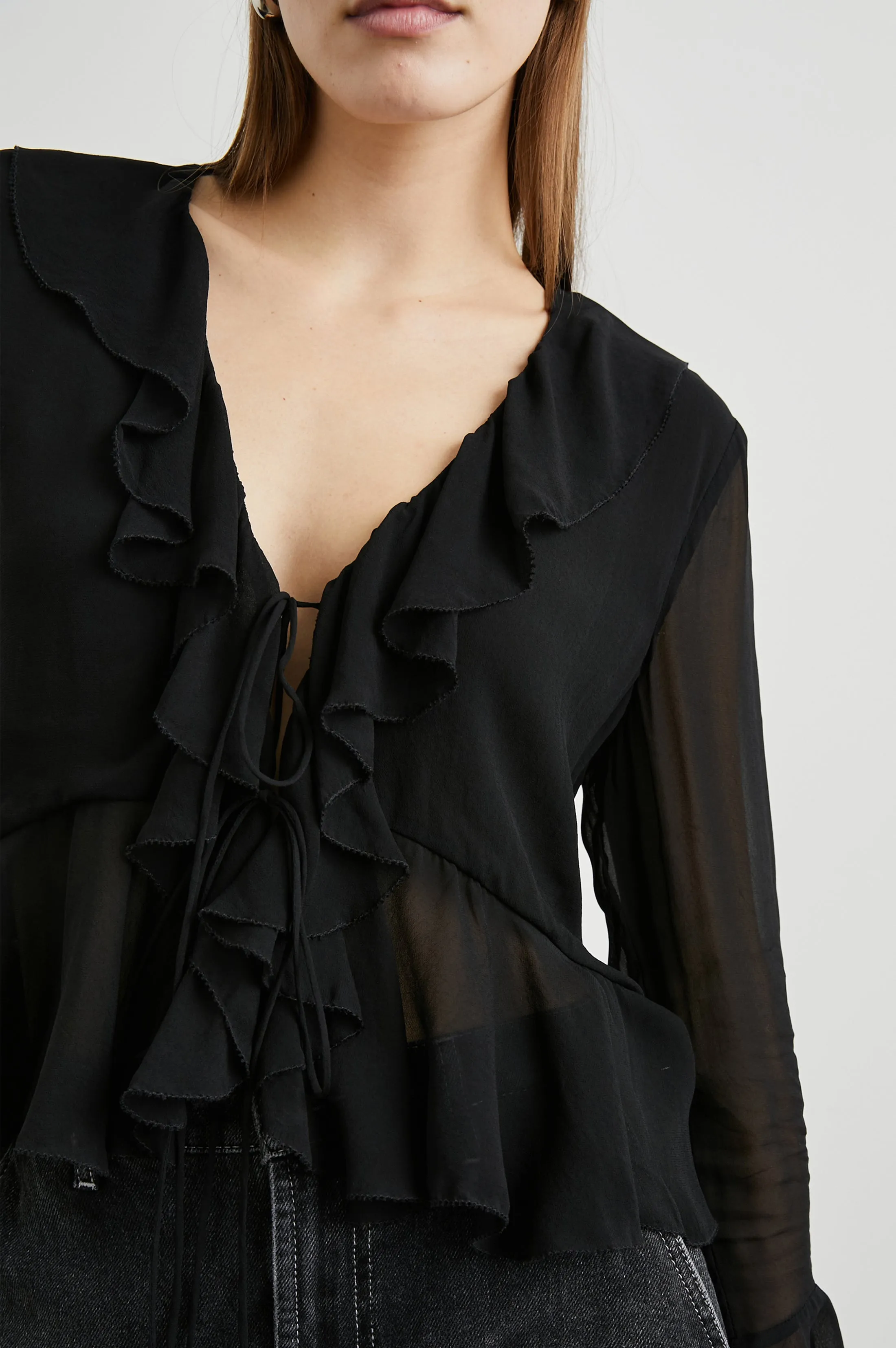 NICOLETTA TOP - BLACK sold by Rails product image thumbnail 2