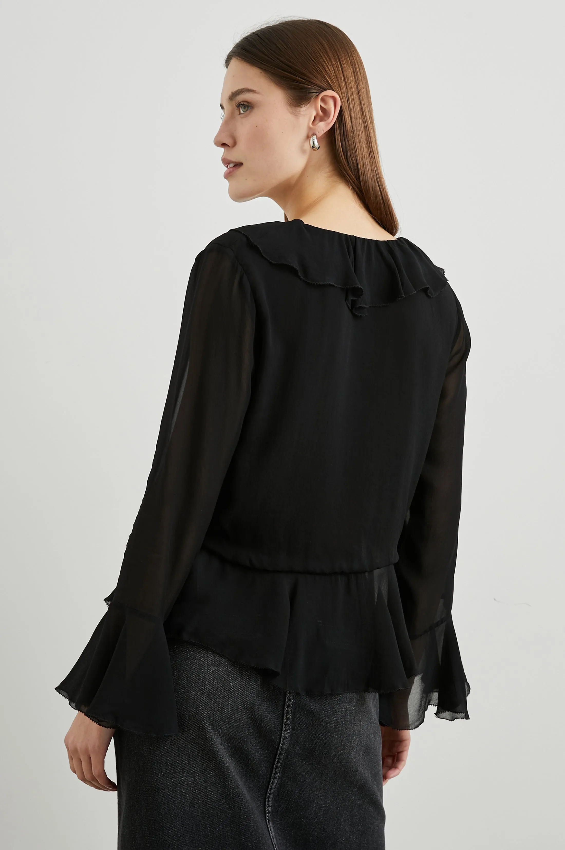 NICOLETTA TOP - BLACK sold by Rails product image thumbnail 5