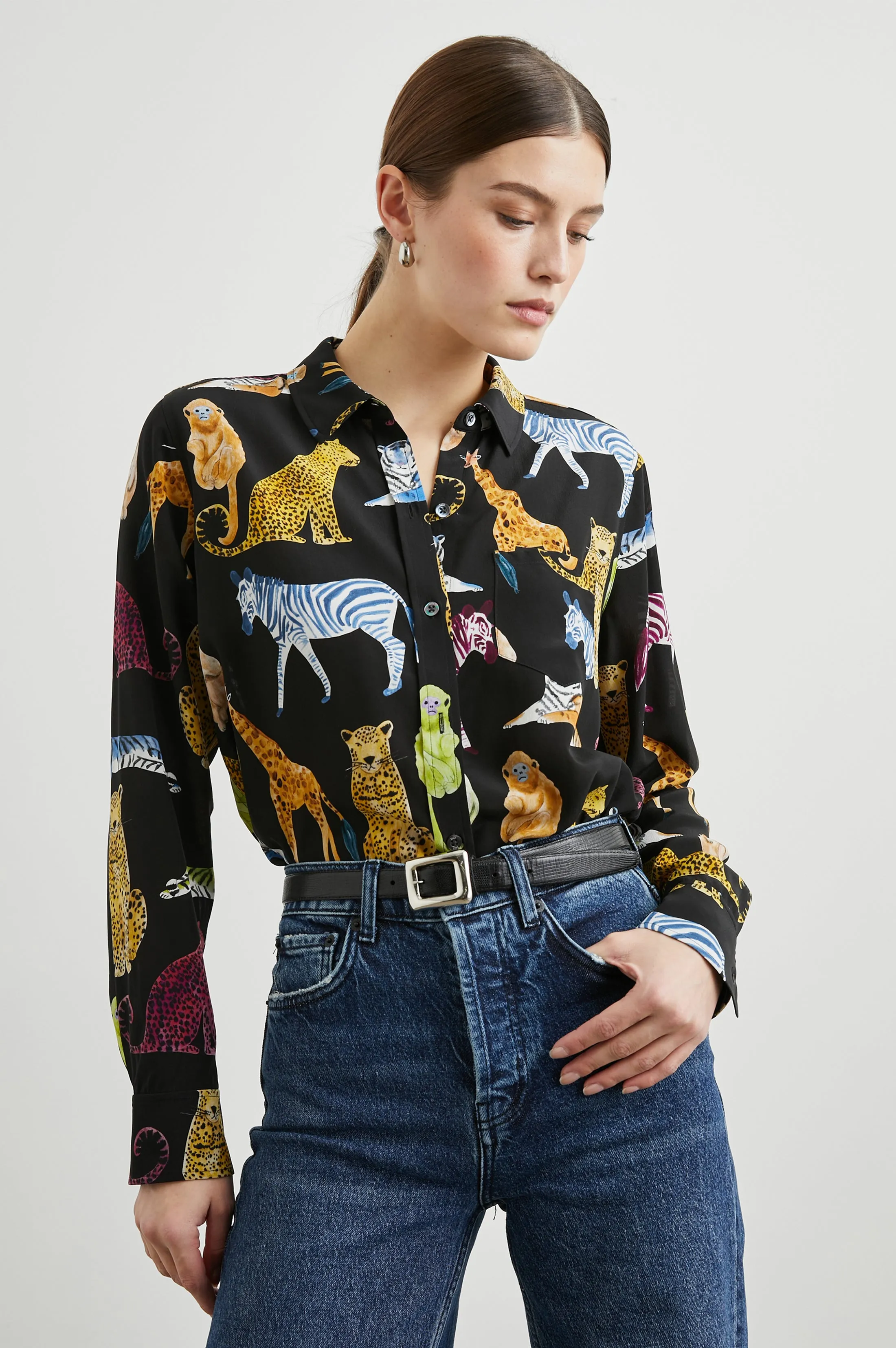 KATE SHIRT - ILLUSTRATED ANIMALS sold by Rails product image thumbnail 4