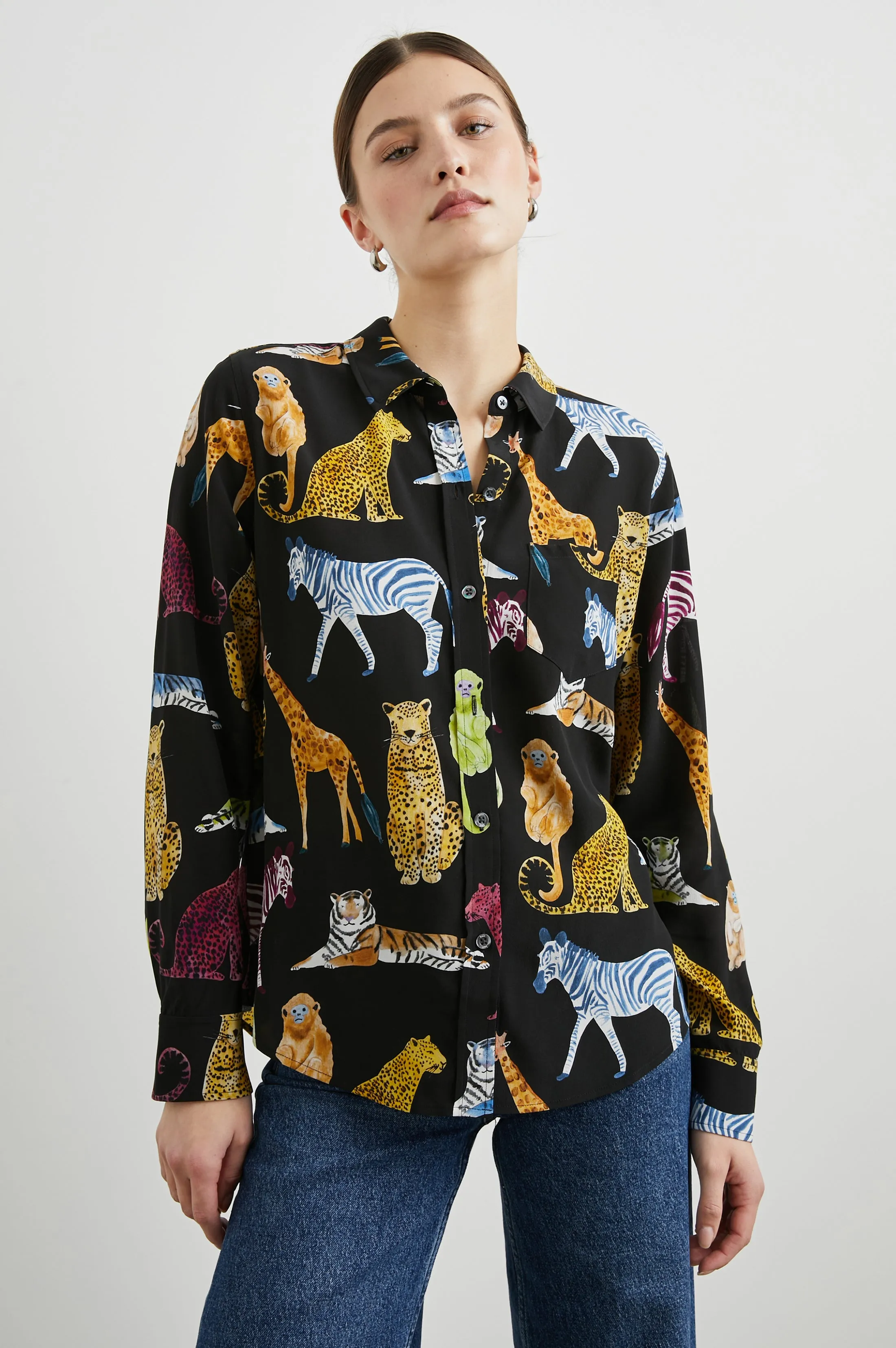 KATE SHIRT - ILLUSTRATED ANIMALS sold by Rails
