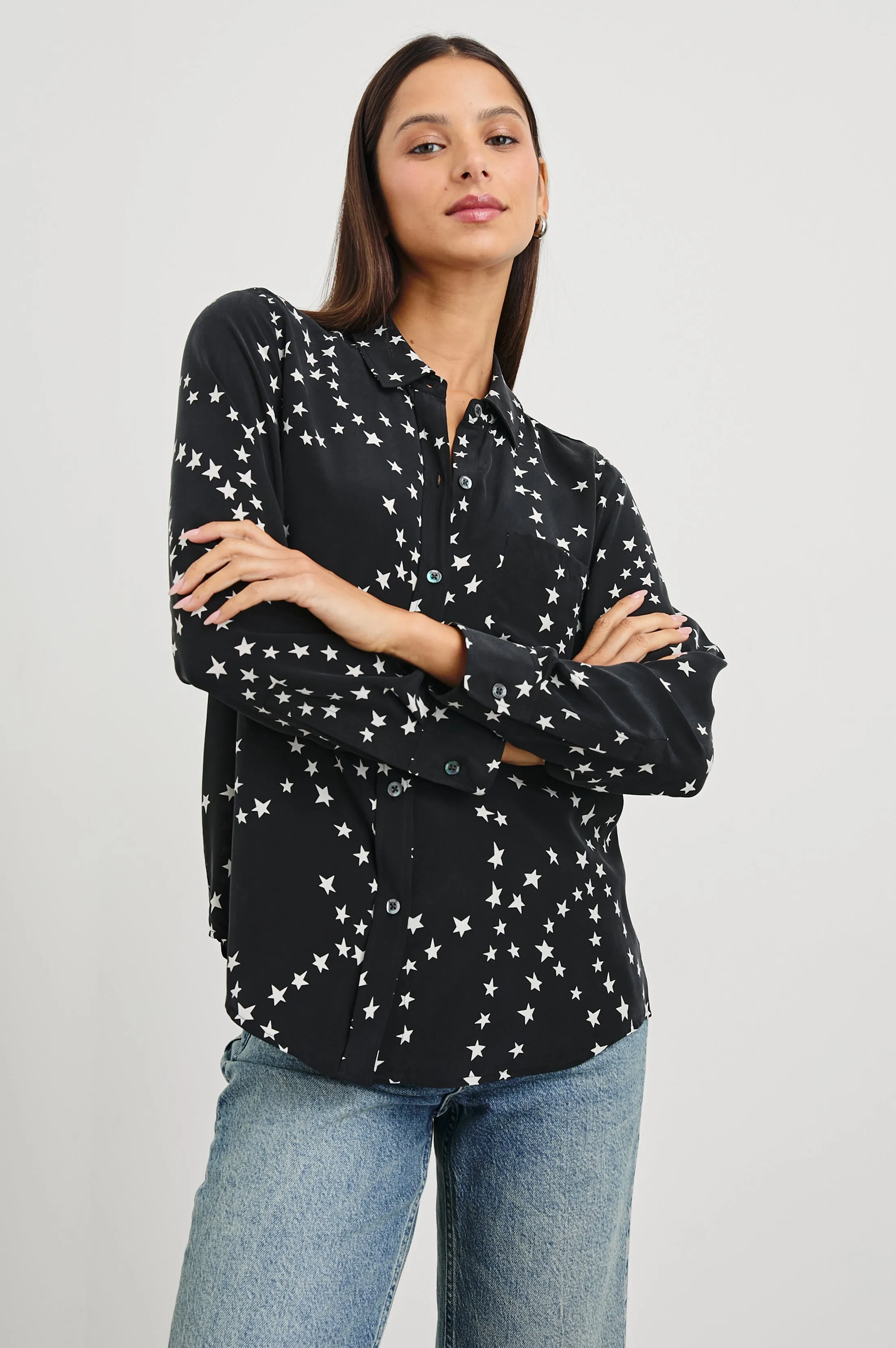 KATE SHIRT - BLACK STAR CHAIN sold by Rails product image thumbnail 4