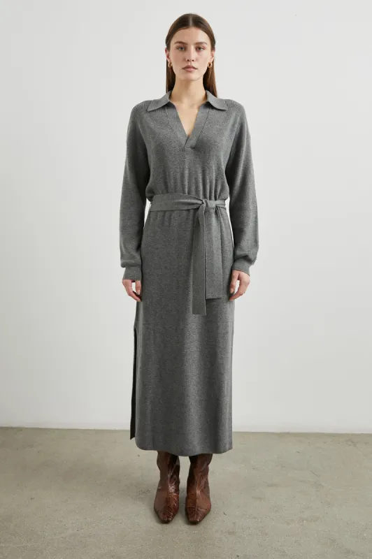 DRU DRESS - HEATHER GREY sold by Rails
