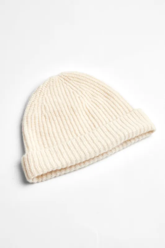 AUTUMN CASHMERE SILK KNIT HAT - IVORY sold by Rails