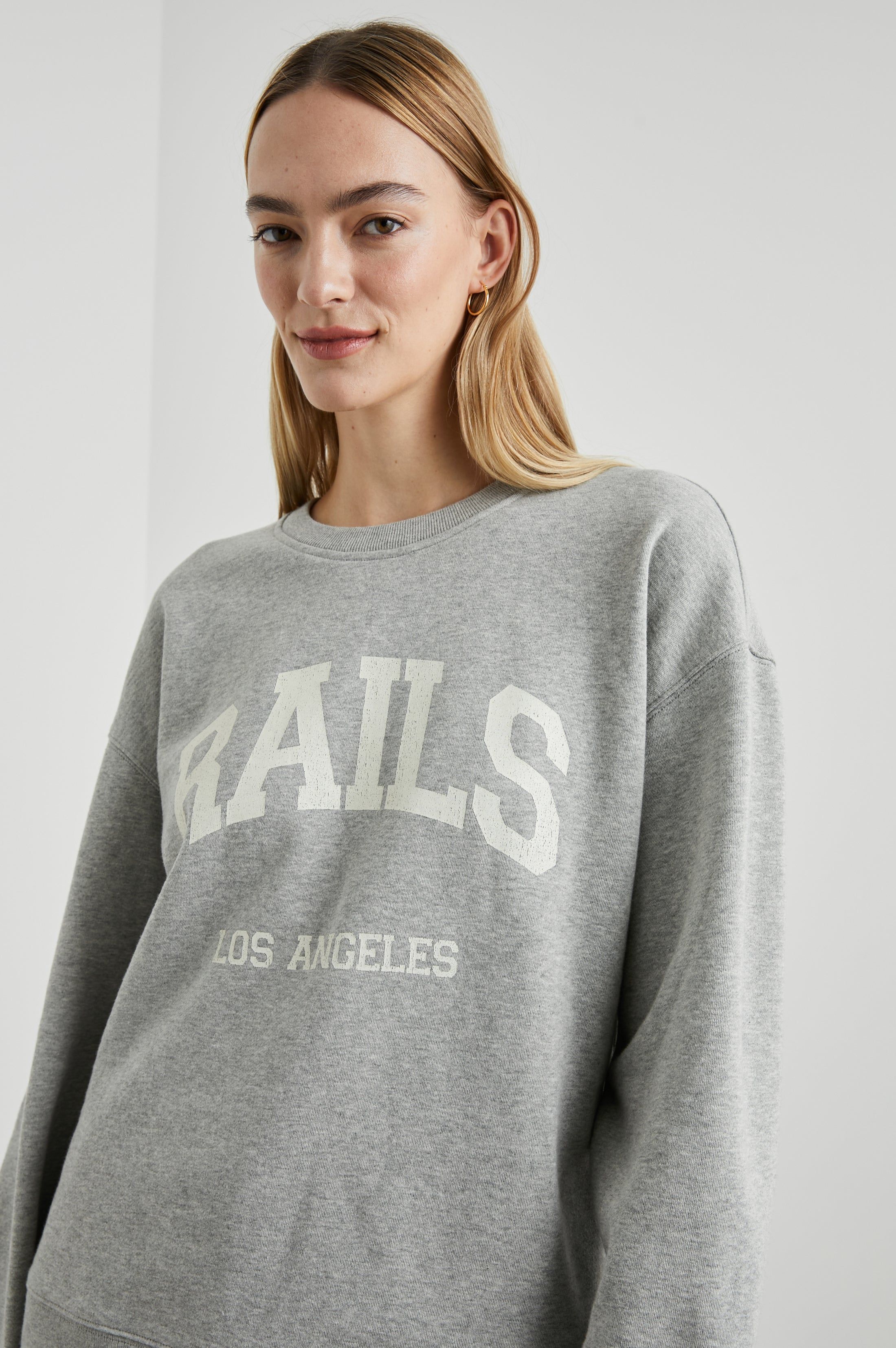 THE VARSITY SWEATSHIRT - HEATHER GREY sold by Rails product image thumbnail 4