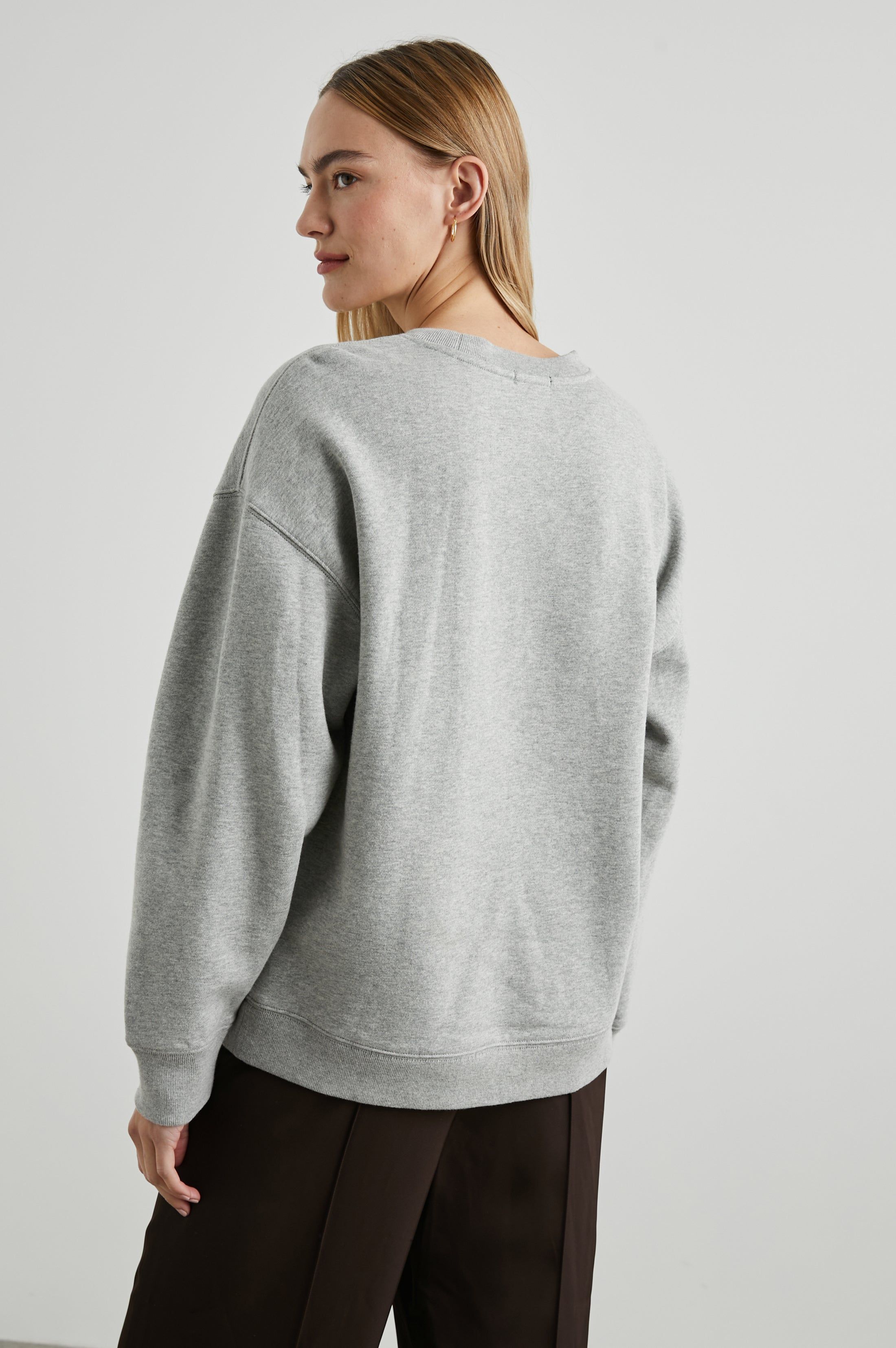 THE VARSITY SWEATSHIRT - HEATHER GREY sold by Rails product image thumbnail 5
