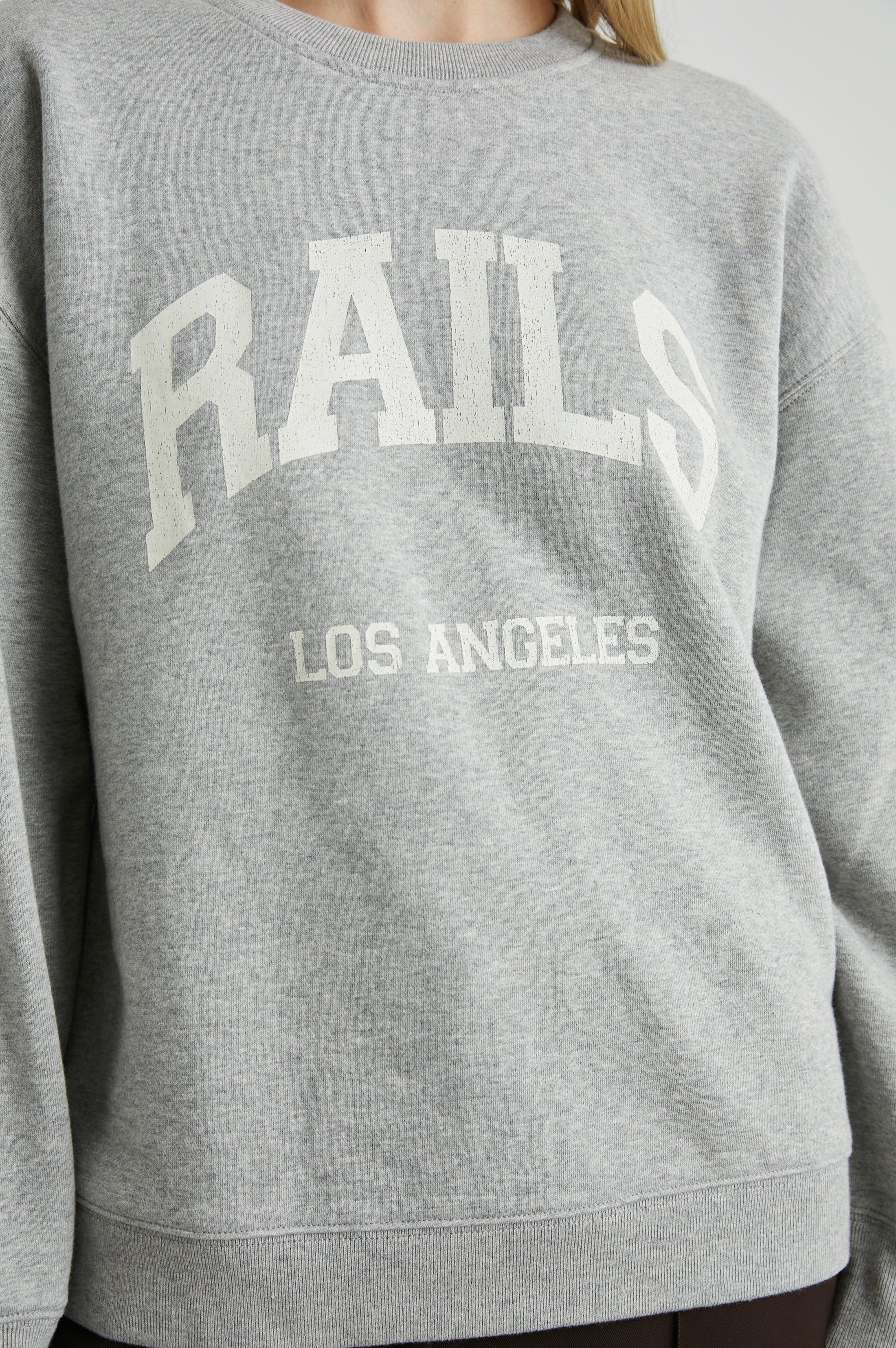 THE VARSITY SWEATSHIRT - HEATHER GREY sold by Rails product image thumbnail 2