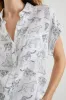 WHITNEY SHIRT - IVORY JUNGLE CATS sold by Rails