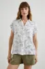 WHITNEY SHIRT - IVORY JUNGLE CATS sold by Rails