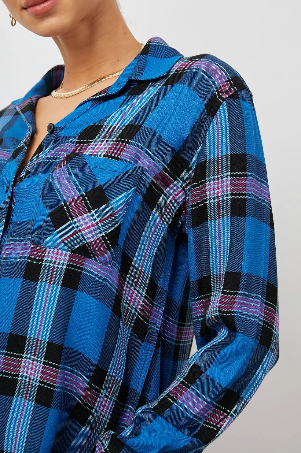 HUNTER SHIRT - COBALT MAGENTA sold by Rails product image thumbnail 2