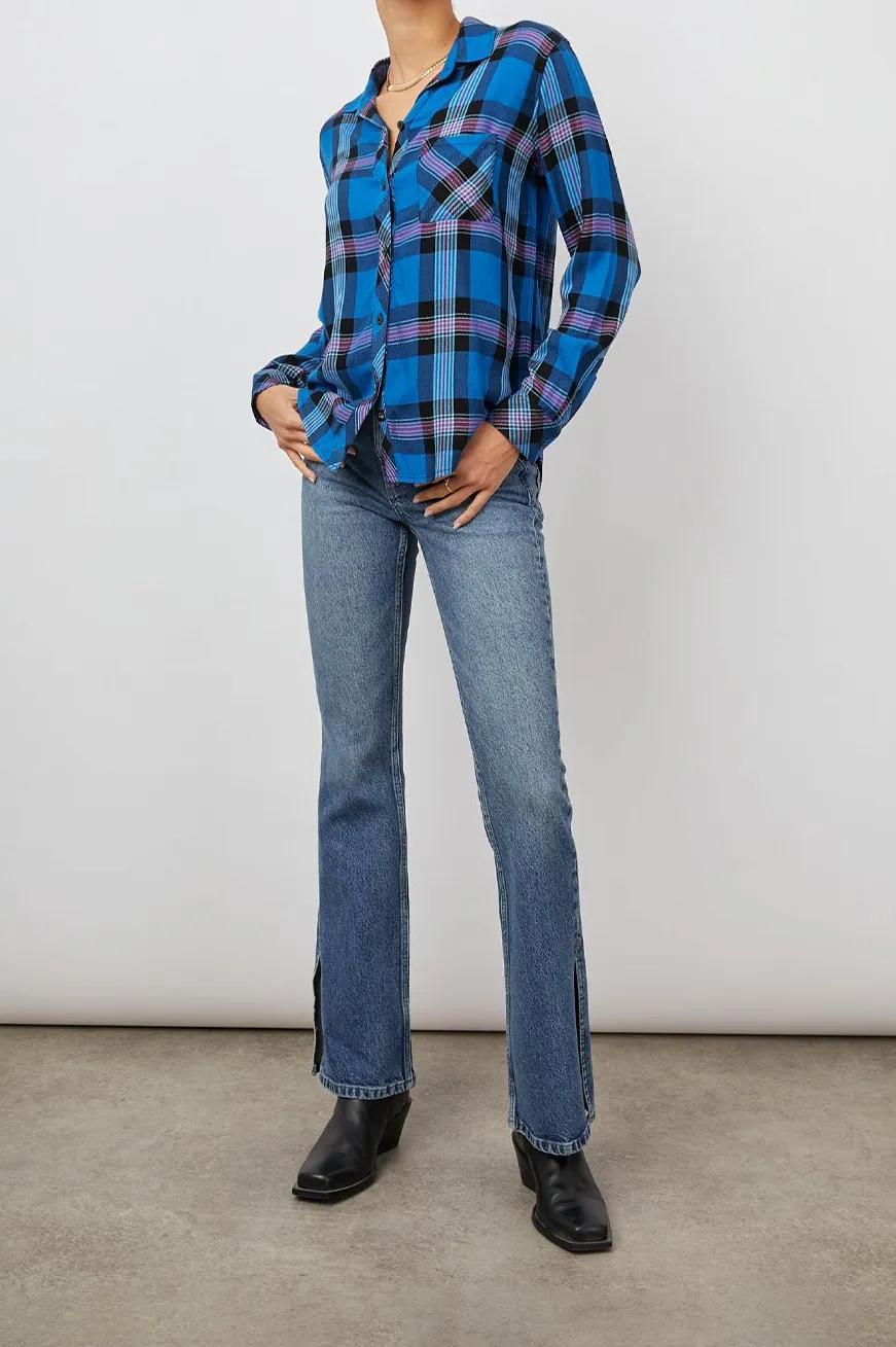 HUNTER SHIRT - COBALT MAGENTA sold by Rails product image thumbnail 3