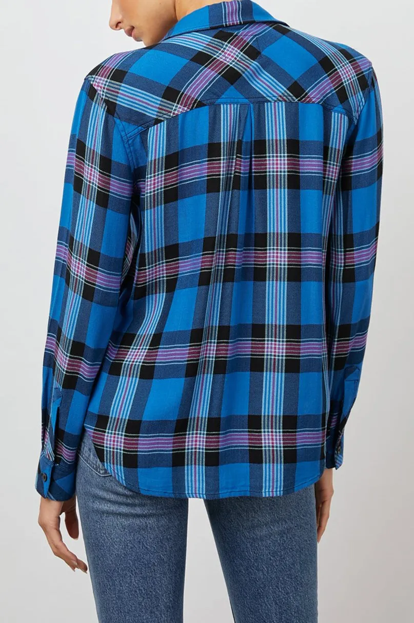 HUNTER SHIRT - COBALT MAGENTA sold by Rails product image thumbnail 4