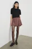ADRIANA SKIRT - CRIMSON MINI CHECK sold by Rails