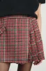 ADRIANA SKIRT - CRIMSON MINI CHECK sold by Rails