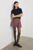 ADRIANA SKIRT - CRIMSON MINI CHECK sold by Rails