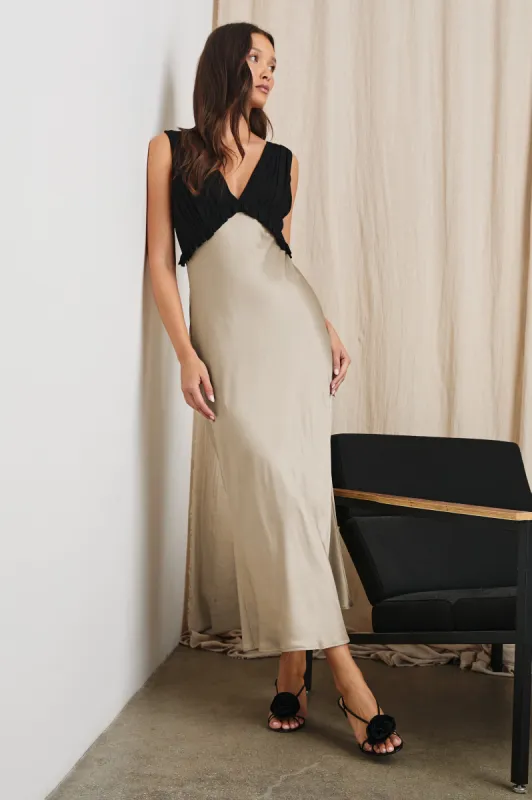 GILDA DRESS - CHAMPAGNE sold by Rails