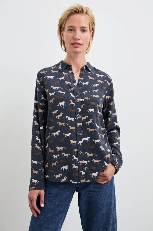 KATE SHIRT - HORSES sold by Rails