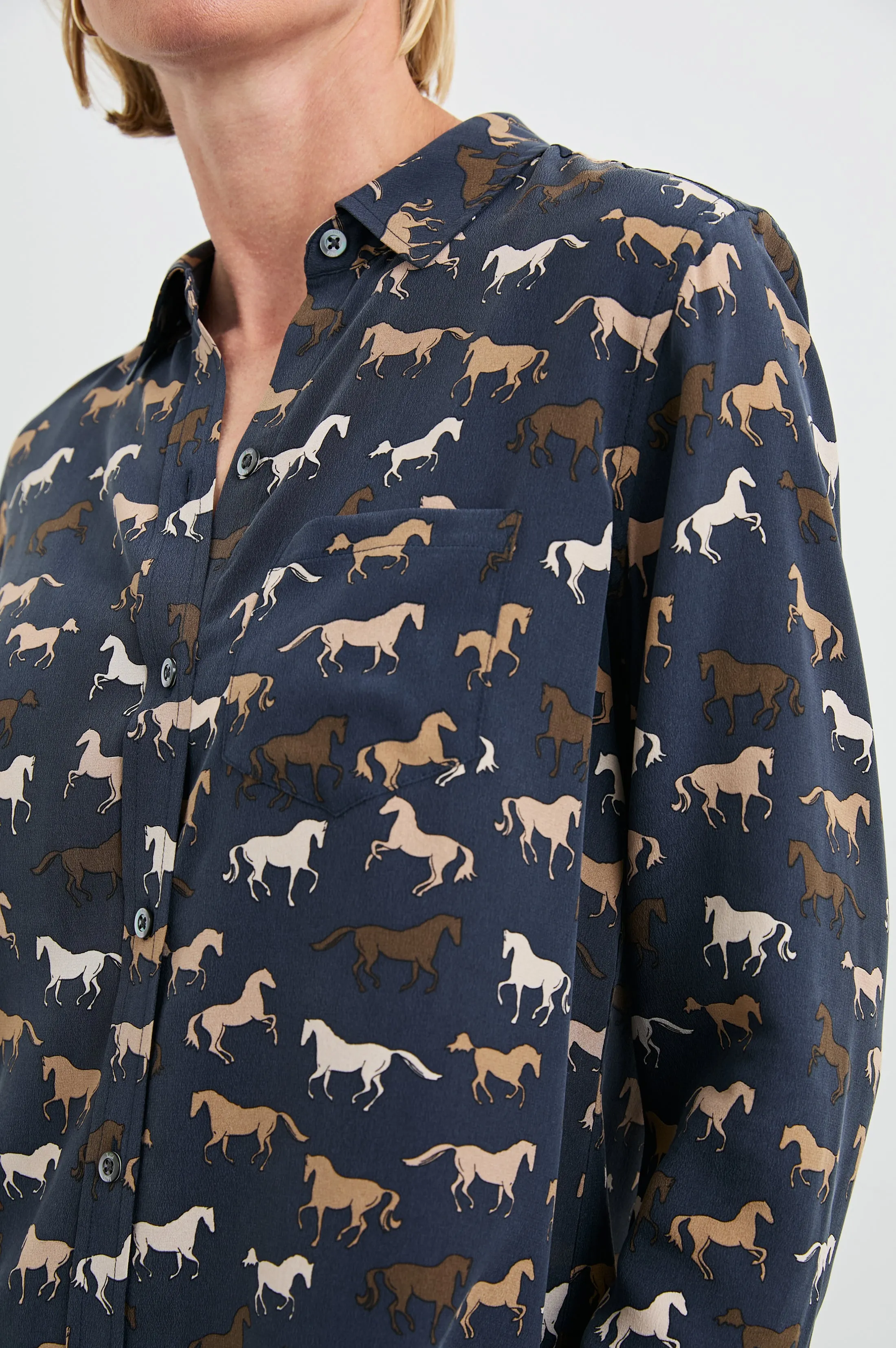 KATE SHIRT - HORSES sold by Rails product image thumbnail 2