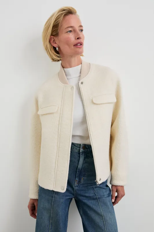 KINSLEY JACKET - IVORY made by Rails